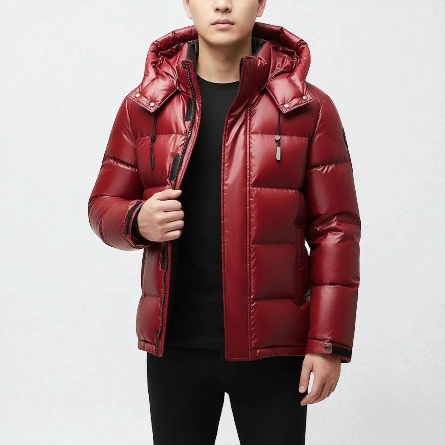 Matteo – Men's Down Jacket with Hood for Winter
