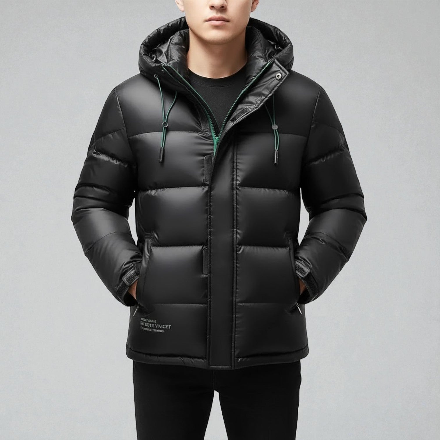 Matteo – Men's Down Jacket with Hood for Winter