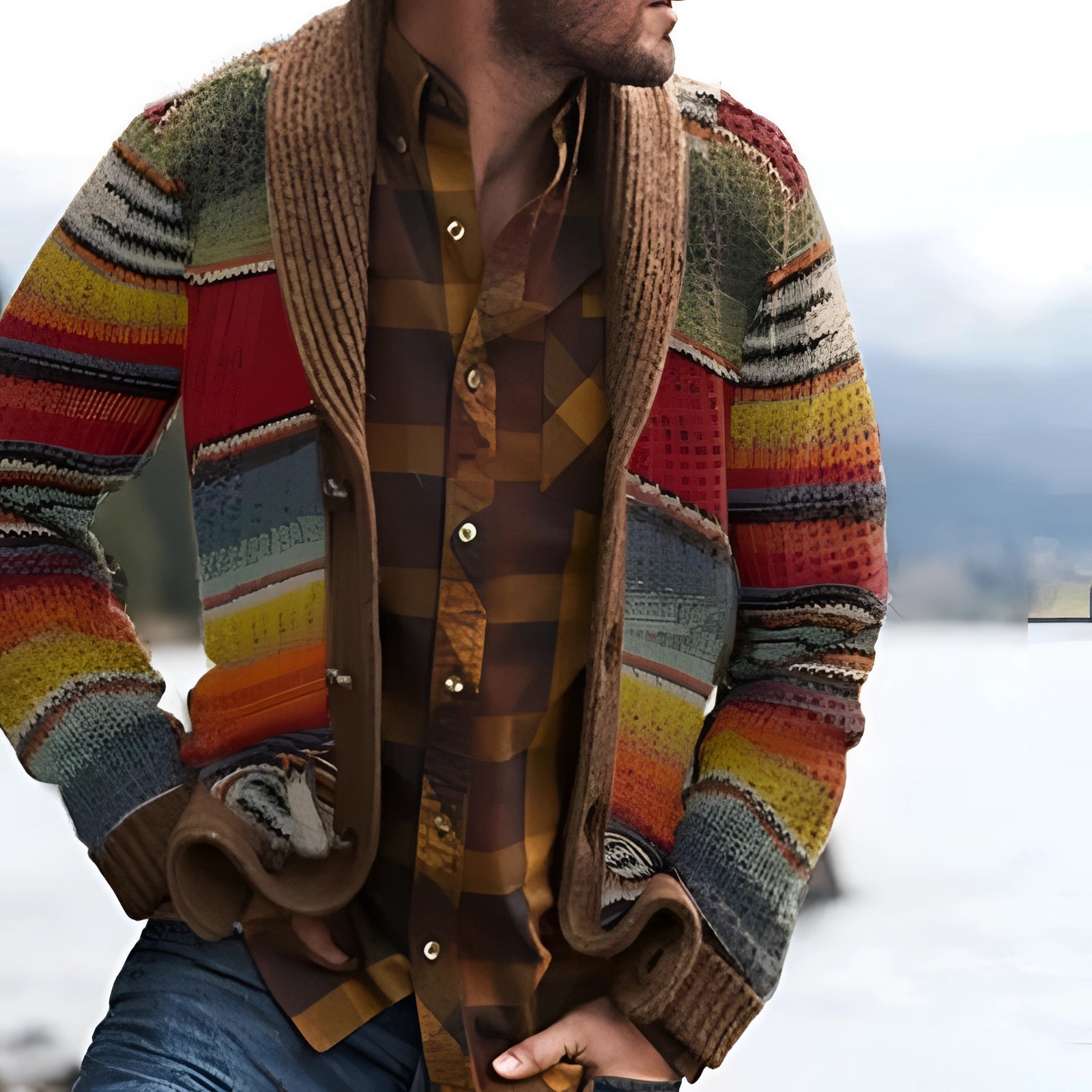 Max - Cardigan with Shawl Collar for Autumn/Winter