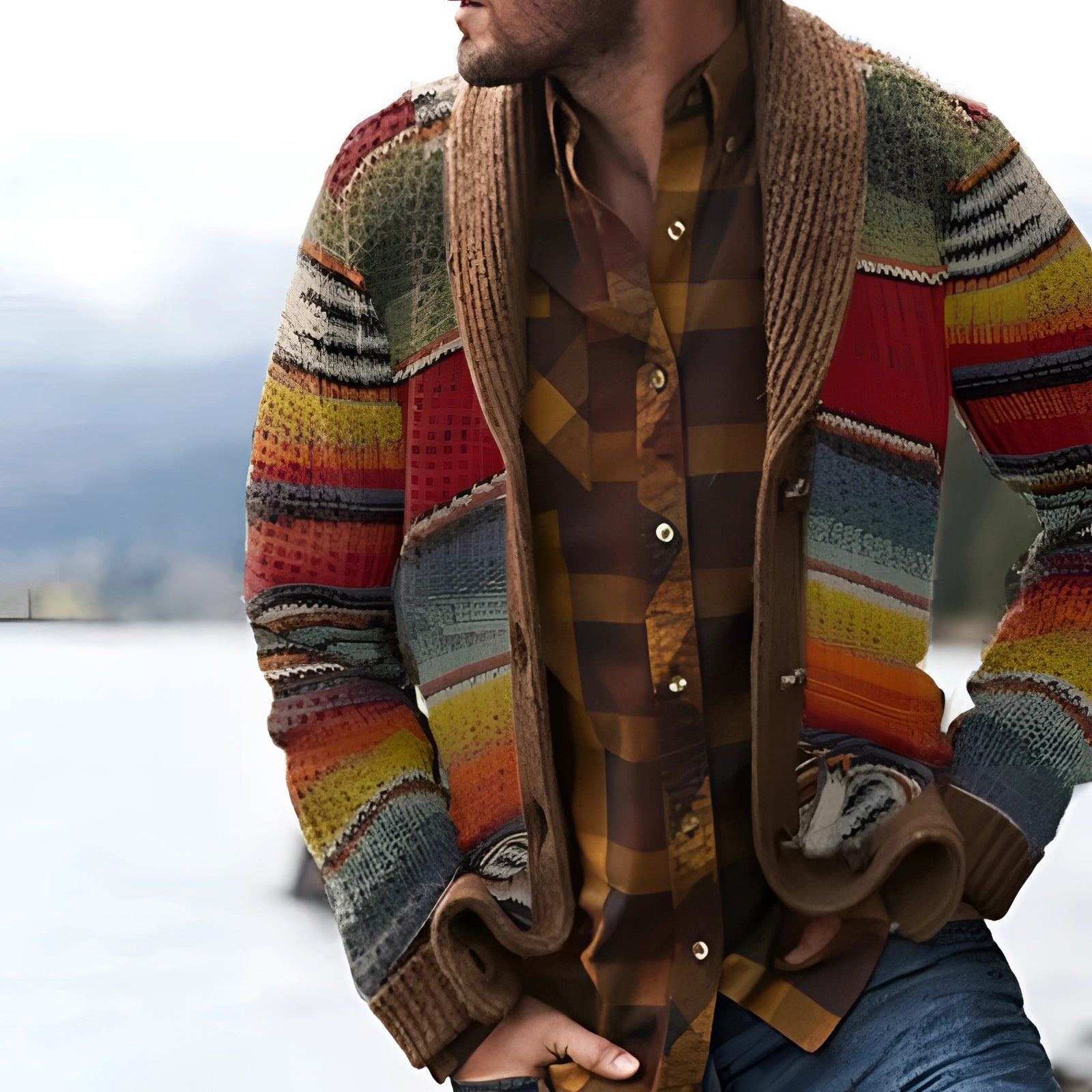 Max - Cardigan with Shawl Collar for Autumn/Winter