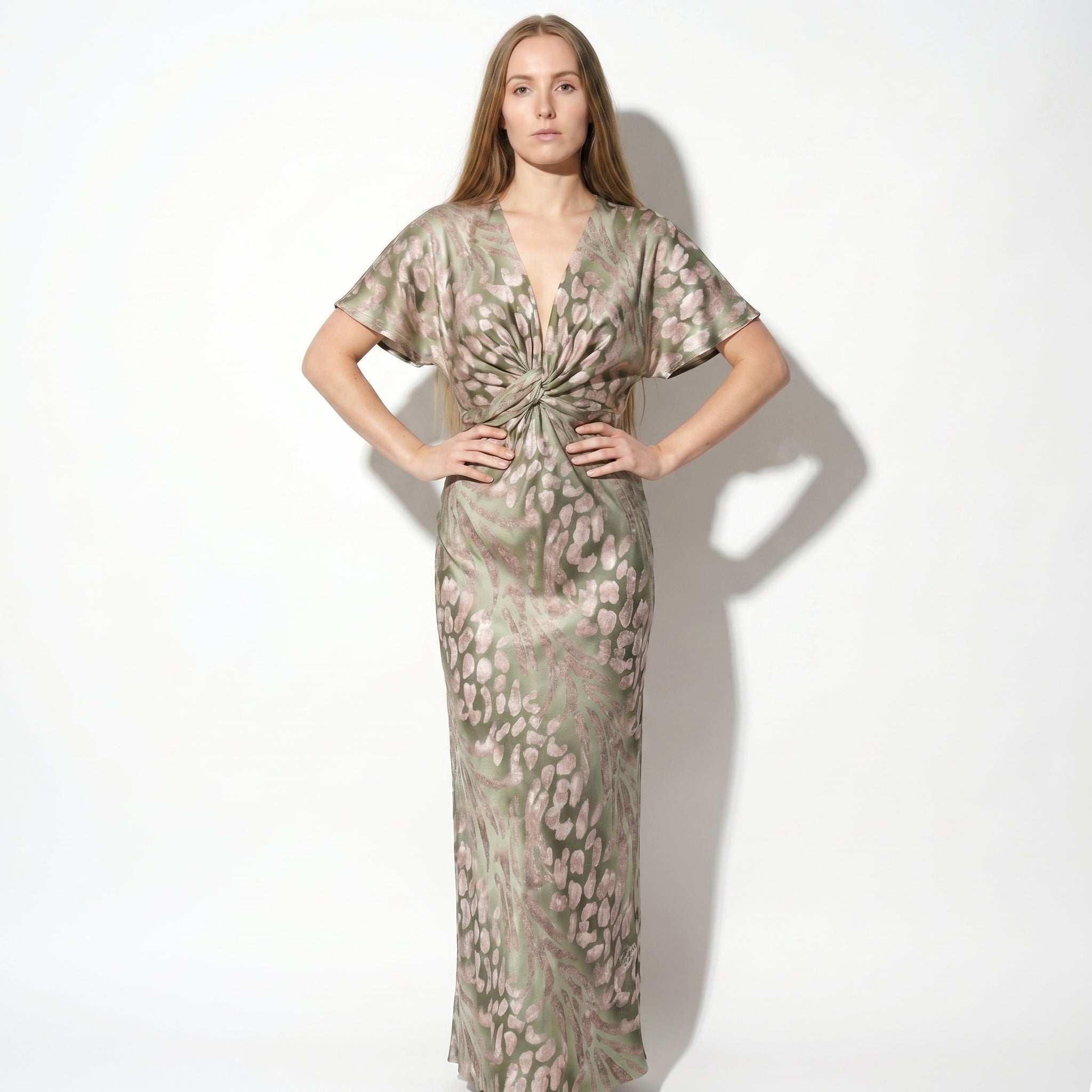 Maya - Women's Evening Maxi Dress - Dresses - Pink - Parker&Brooks