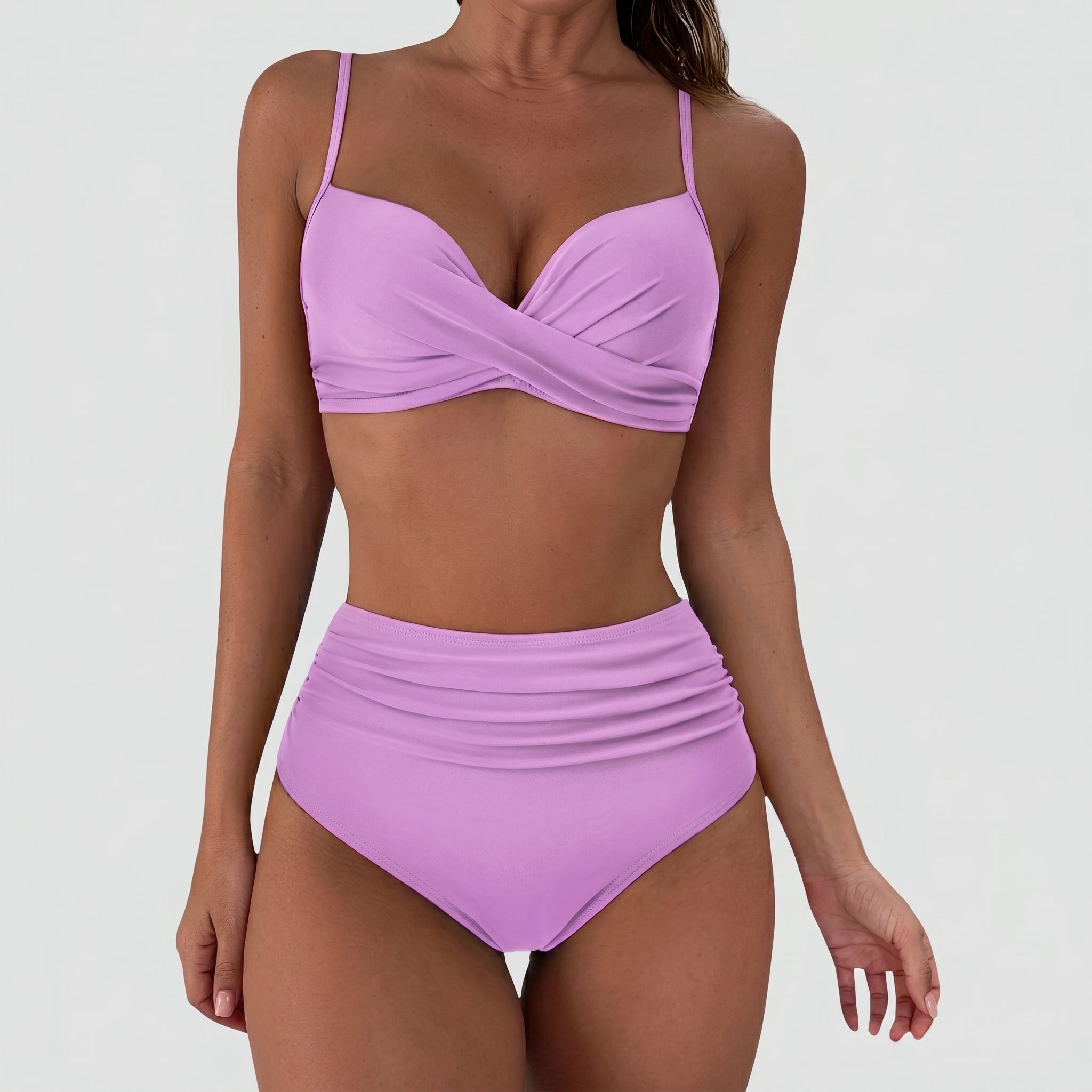 Maya - Women's Summer High-Waisted Twist Front Bikini