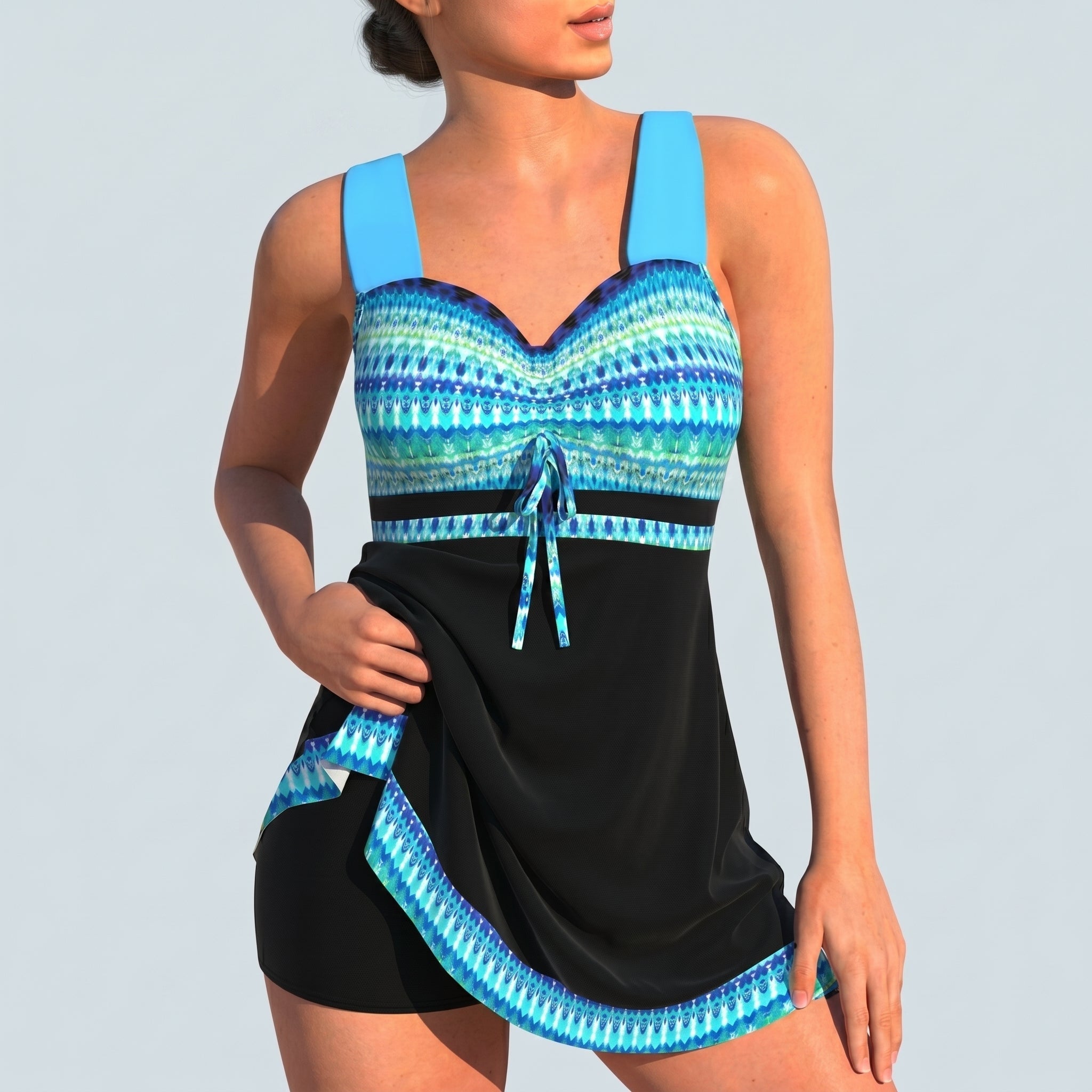 Maya - Women's Summer Printed Halter Neck Tankini