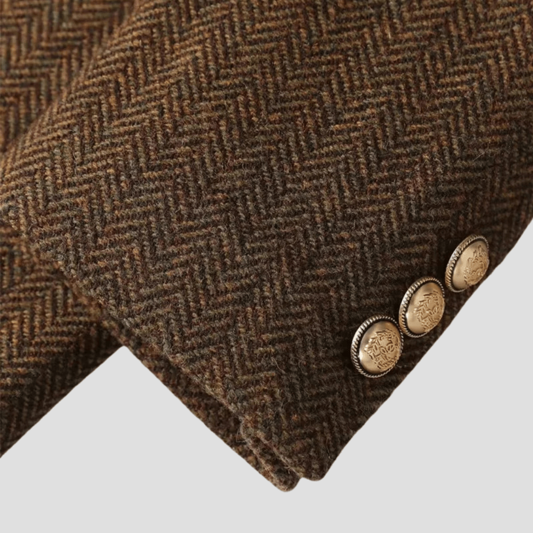 Mia - Double-Breasted Coat with Button Closure
