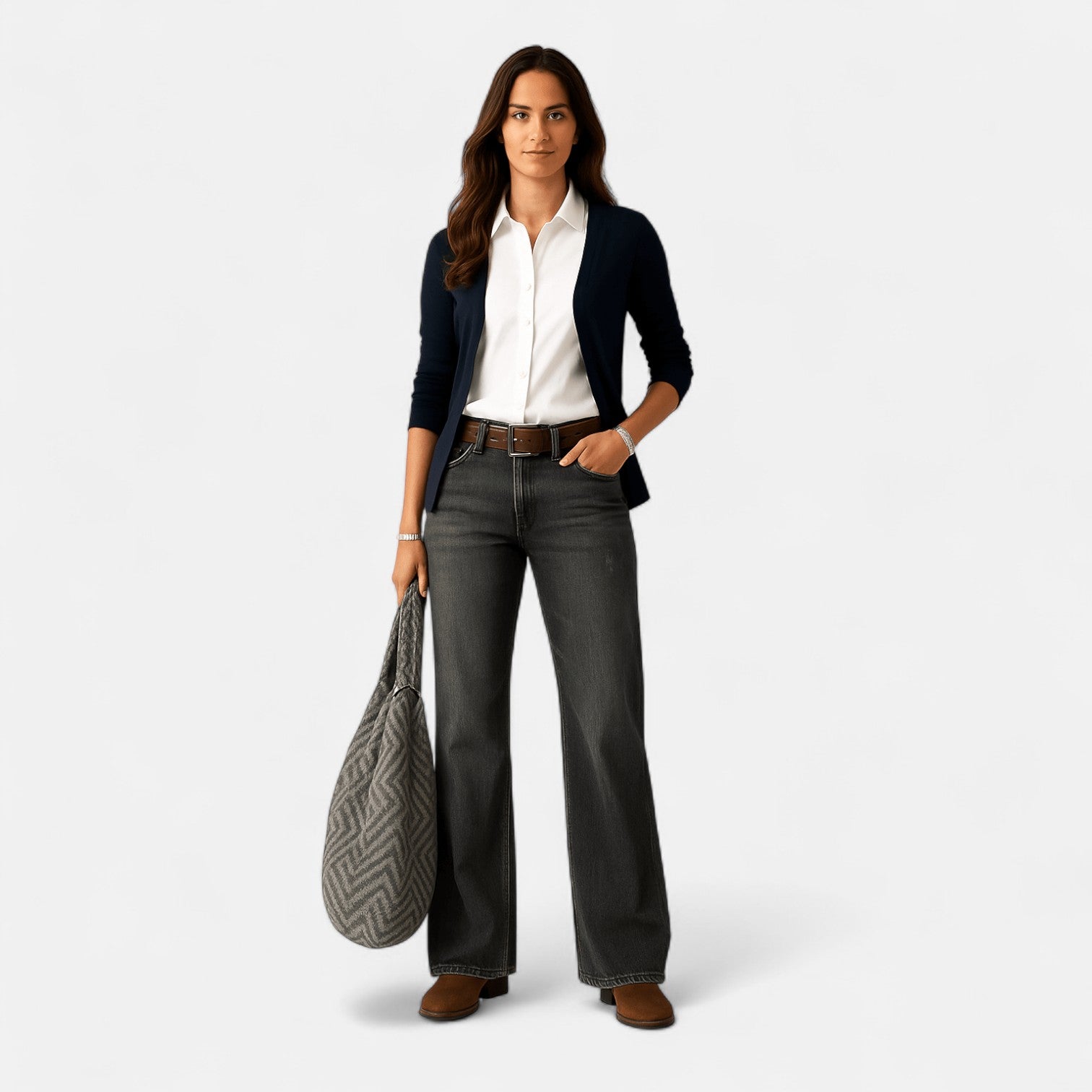 Liv – Women's Cotton Denim Jeans Wide Leg