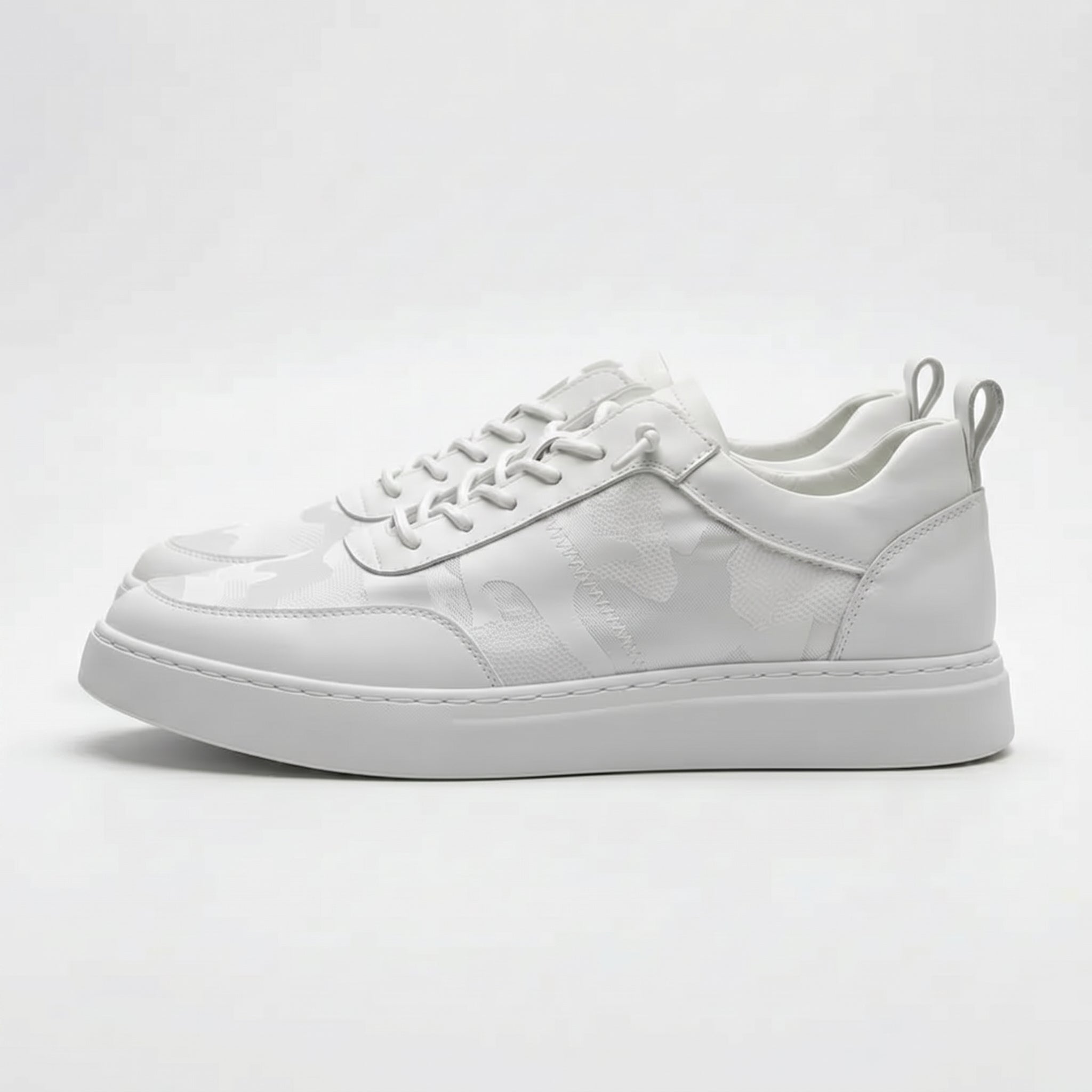 Noah - Men's Casual Low - Top Sneaker - Sneakers - White - Parker&Brooks