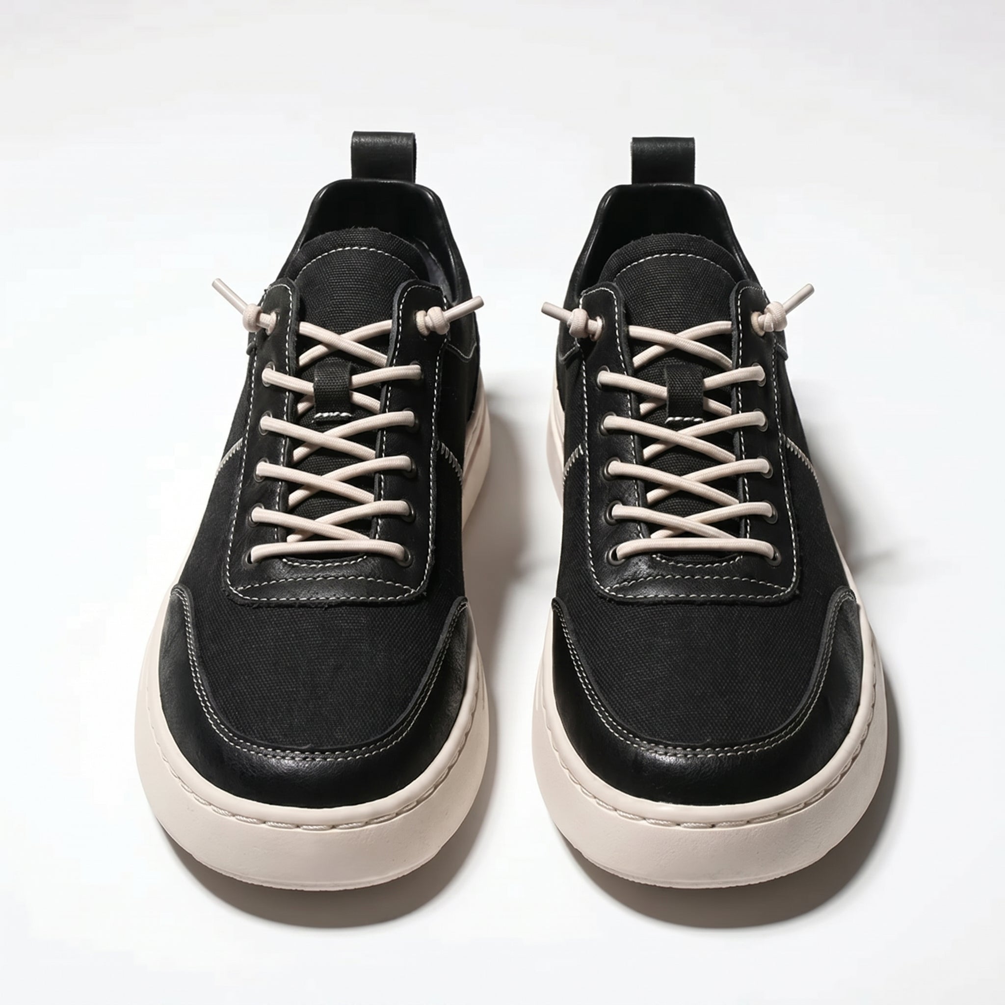 Noah - Men's Casual Low - Top Sneaker - Sneakers - Black - Parker&Brooks