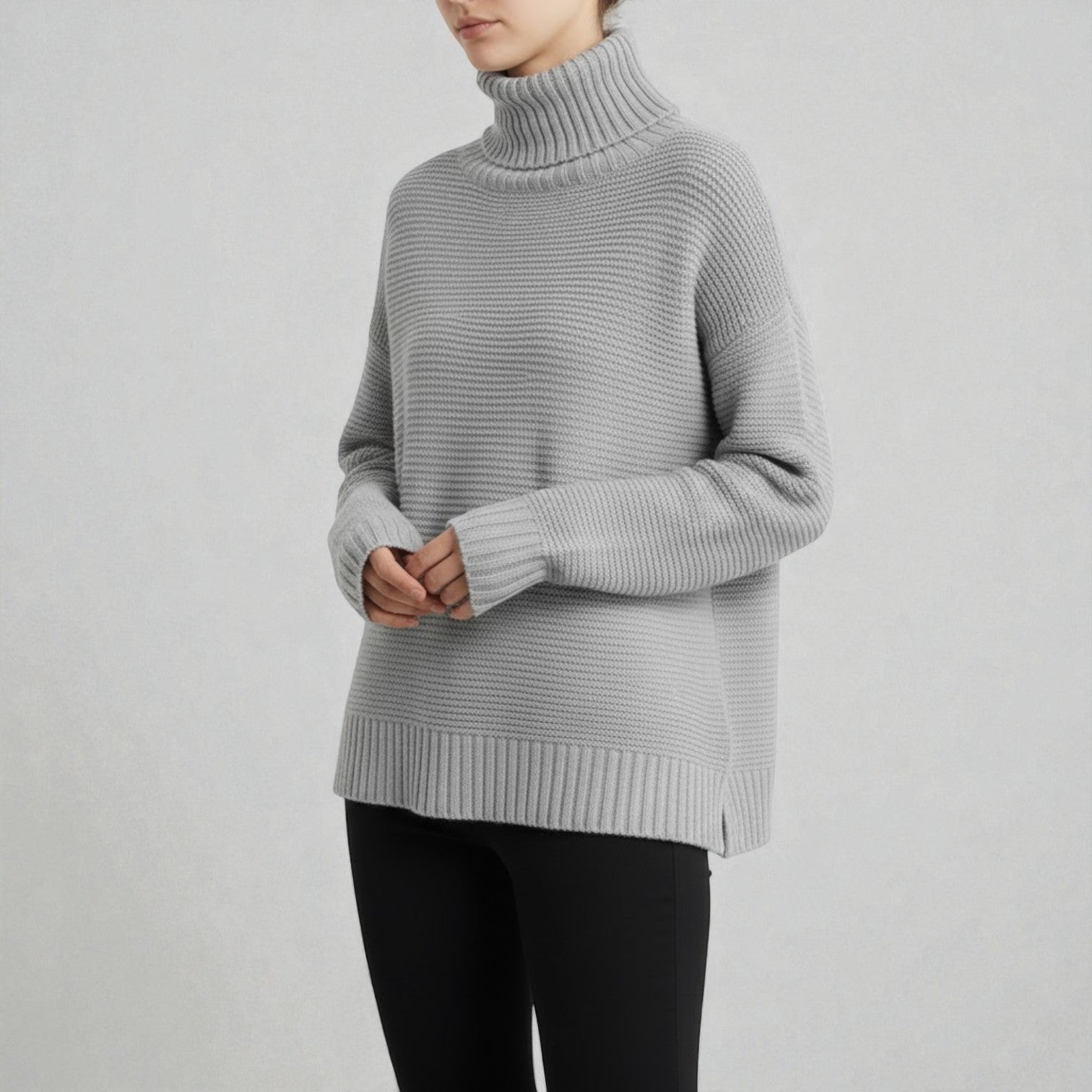 Noelle – Women's Wool Turtleneck Knit Sweater