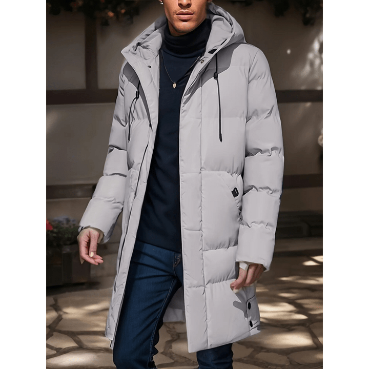 Norbert - Warmer Winter Jacket with Hood and Long Cut