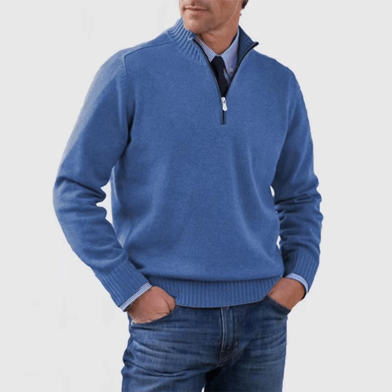 Norwin - Classic Sweater with Half Zipper