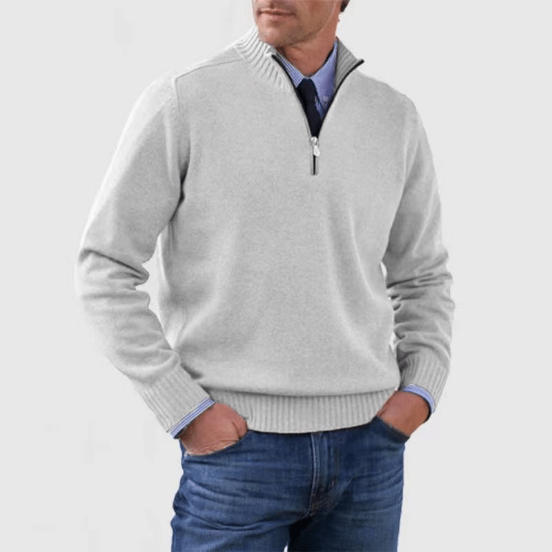 Norwin - Classic Sweater with Half Zipper