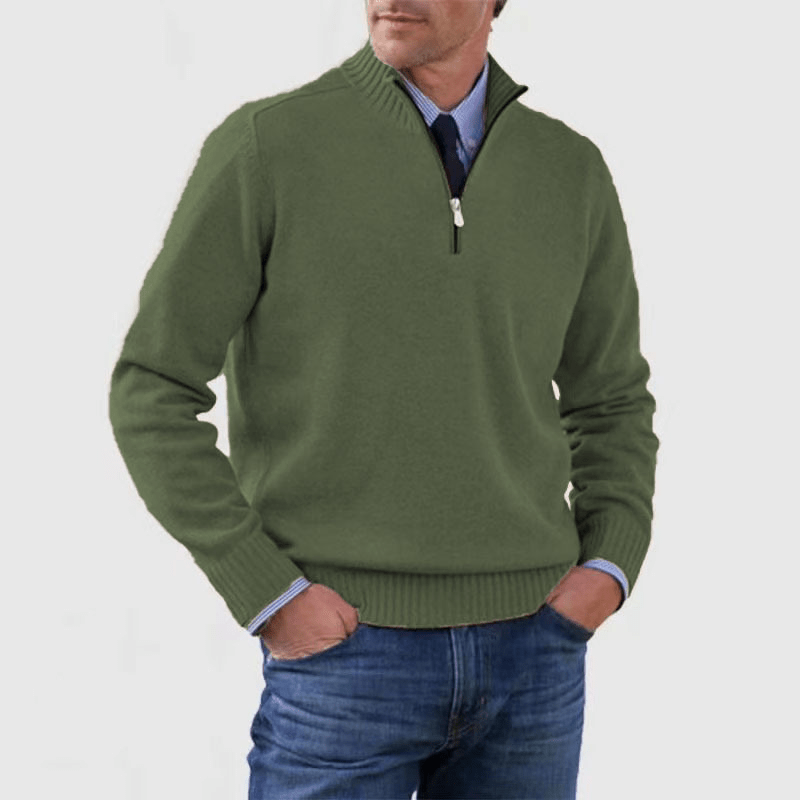 Norwin - Classic Sweater with Half Zipper