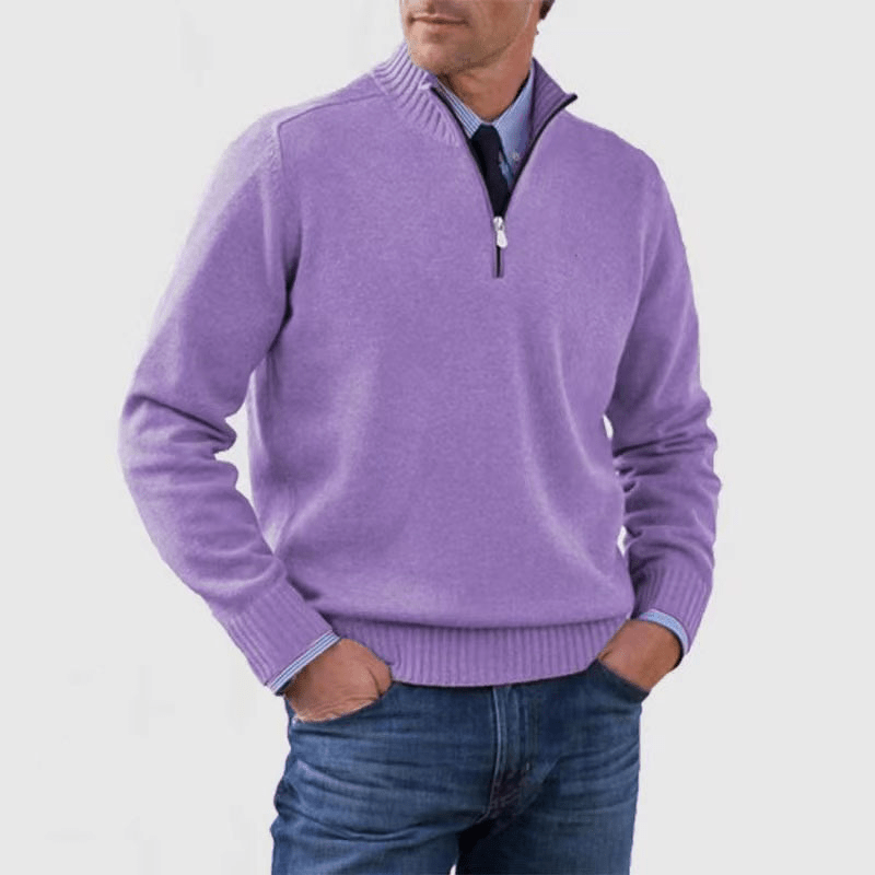 Norwin - Classic Sweater with Half Zipper