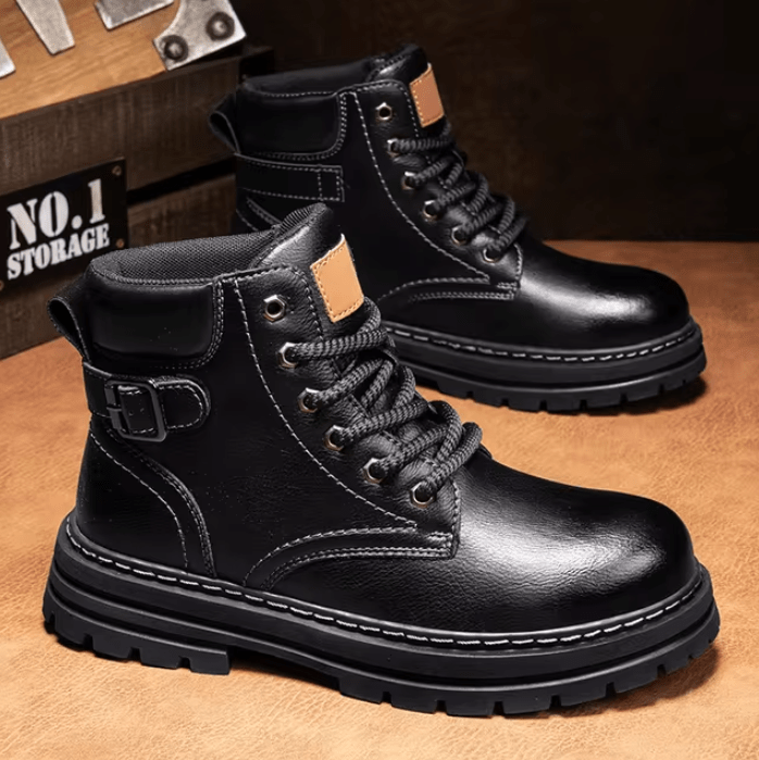 Oliver – Leather Boots with Non-Slip Sole