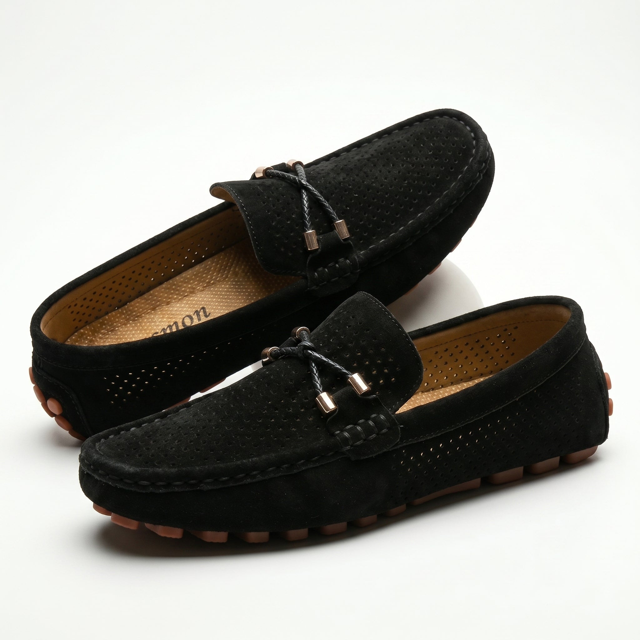 Oliver - Men's Breathable Slip - On Loafer Shoes - Loafers - Black - Parker&Brooks