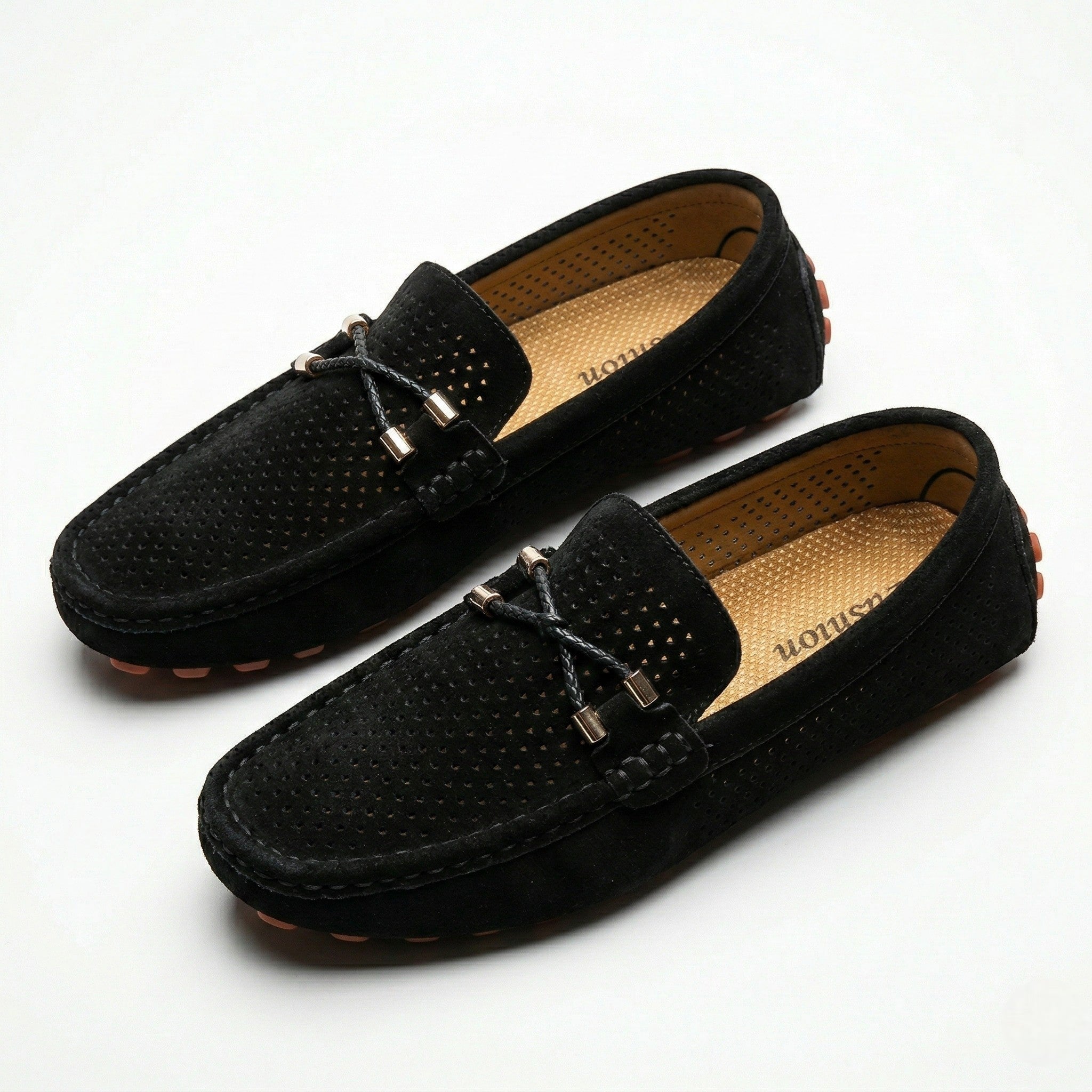 Oliver - Men's Breathable Slip - On Loafer Shoes - Loafers - Black - Parker&Brooks