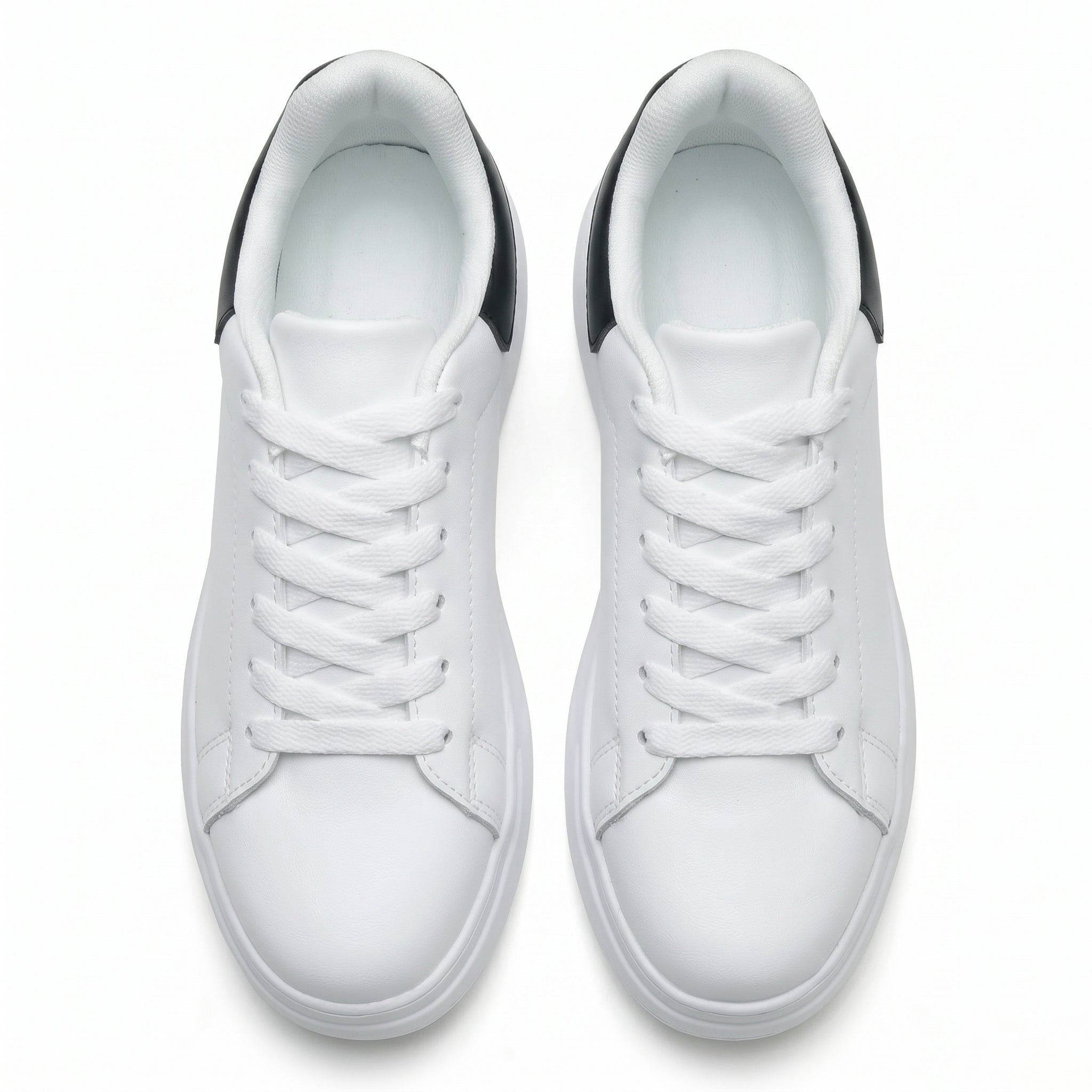 Olivia - Women's Low Top Casual Sneaker - Sneakers - White and Black - Parker&Brooks