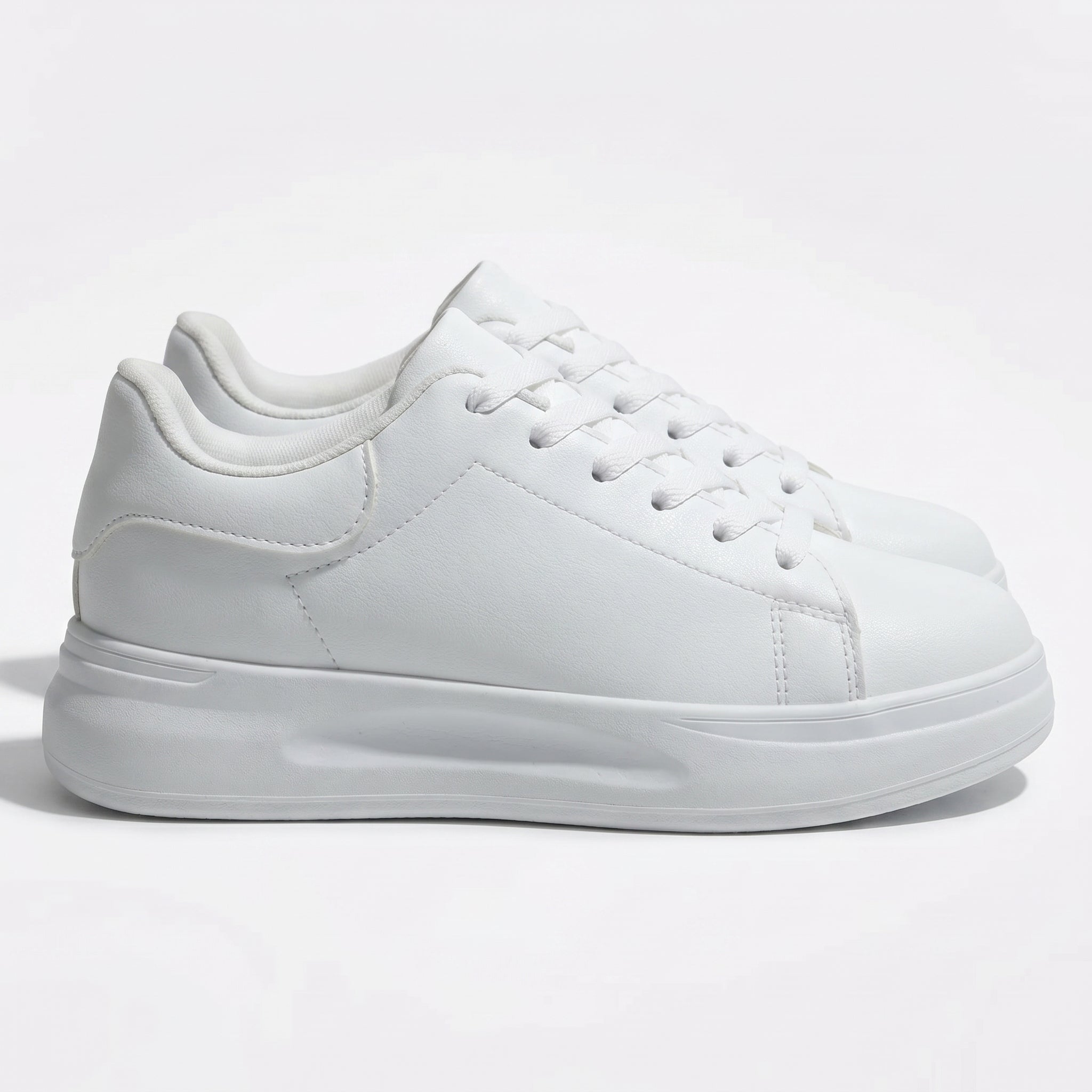 Olivia - Women's Low Top Casual Sneaker - Sneakers - White - Parker&Brooks