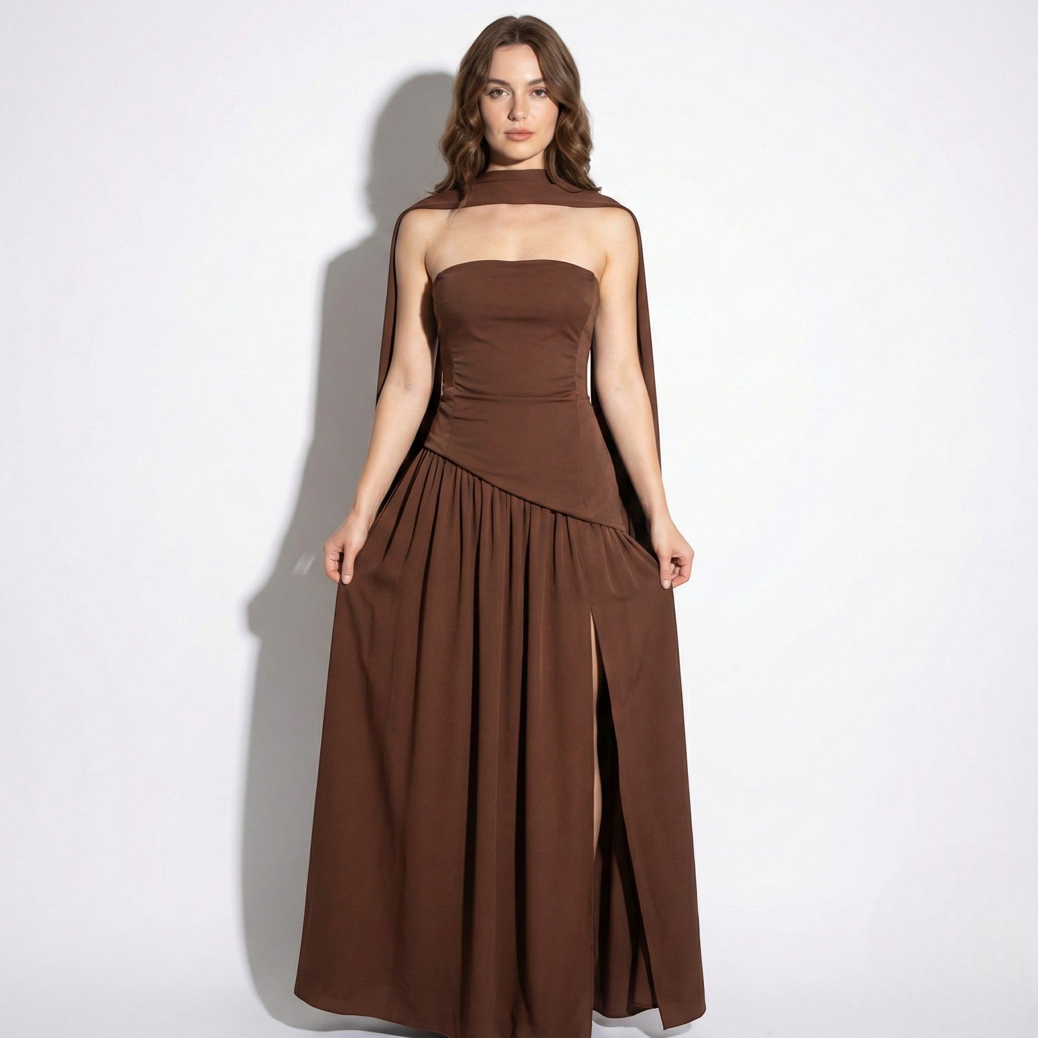 Olivia - Women's Wedding Guest Maxi Dress - Maxi Dress - Yellow - Parker&Brooks