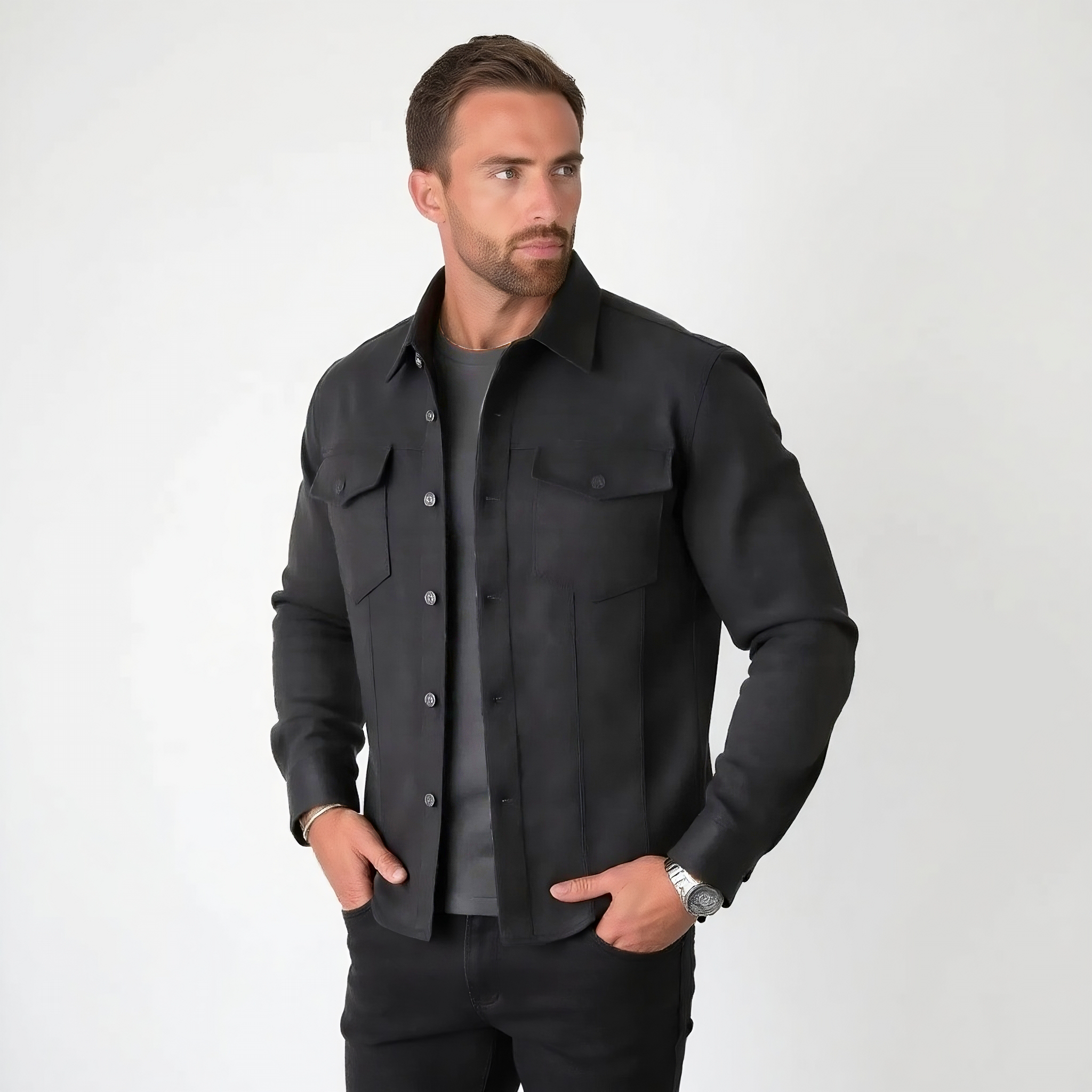 Adrian - Structured Jacket with Buttons