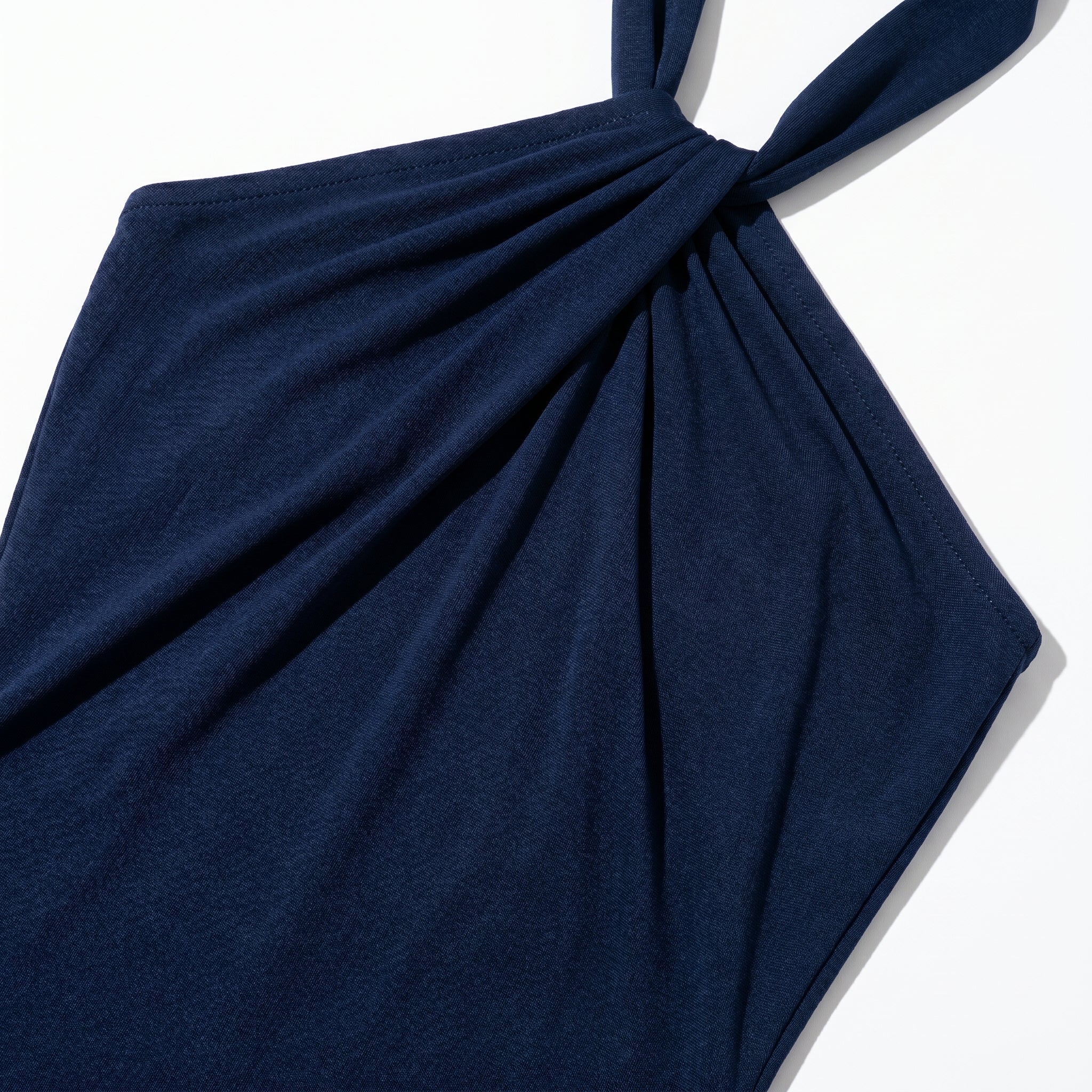 Rosie - Women's Wedding Guest Halter Neck Maxi Dress - Maxi Dress - Navy Blue - Parker&Brooks