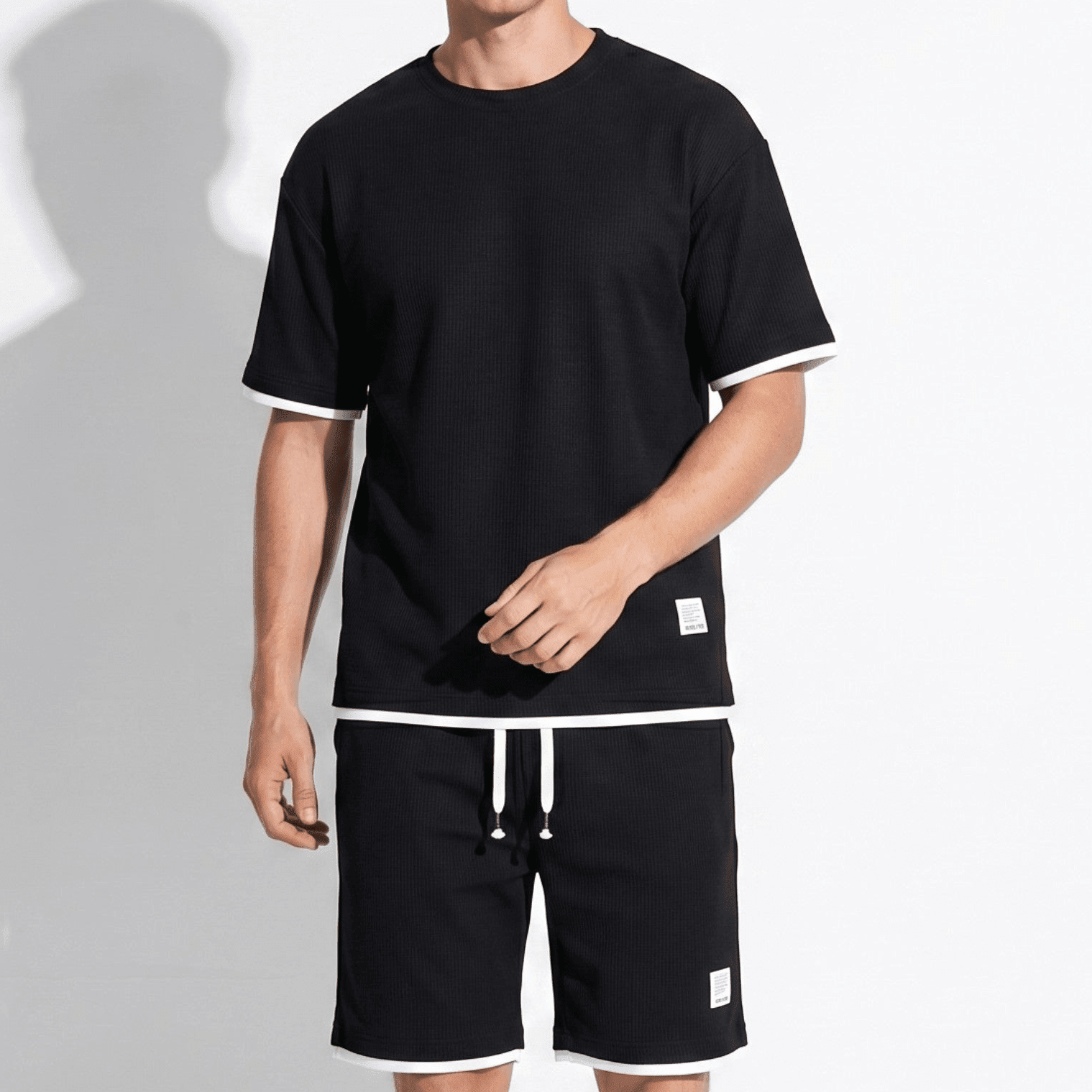 Ryan - Men's Relaxed Fit Co - Ord Set - Sets for Men - Black - Parker&Brooks