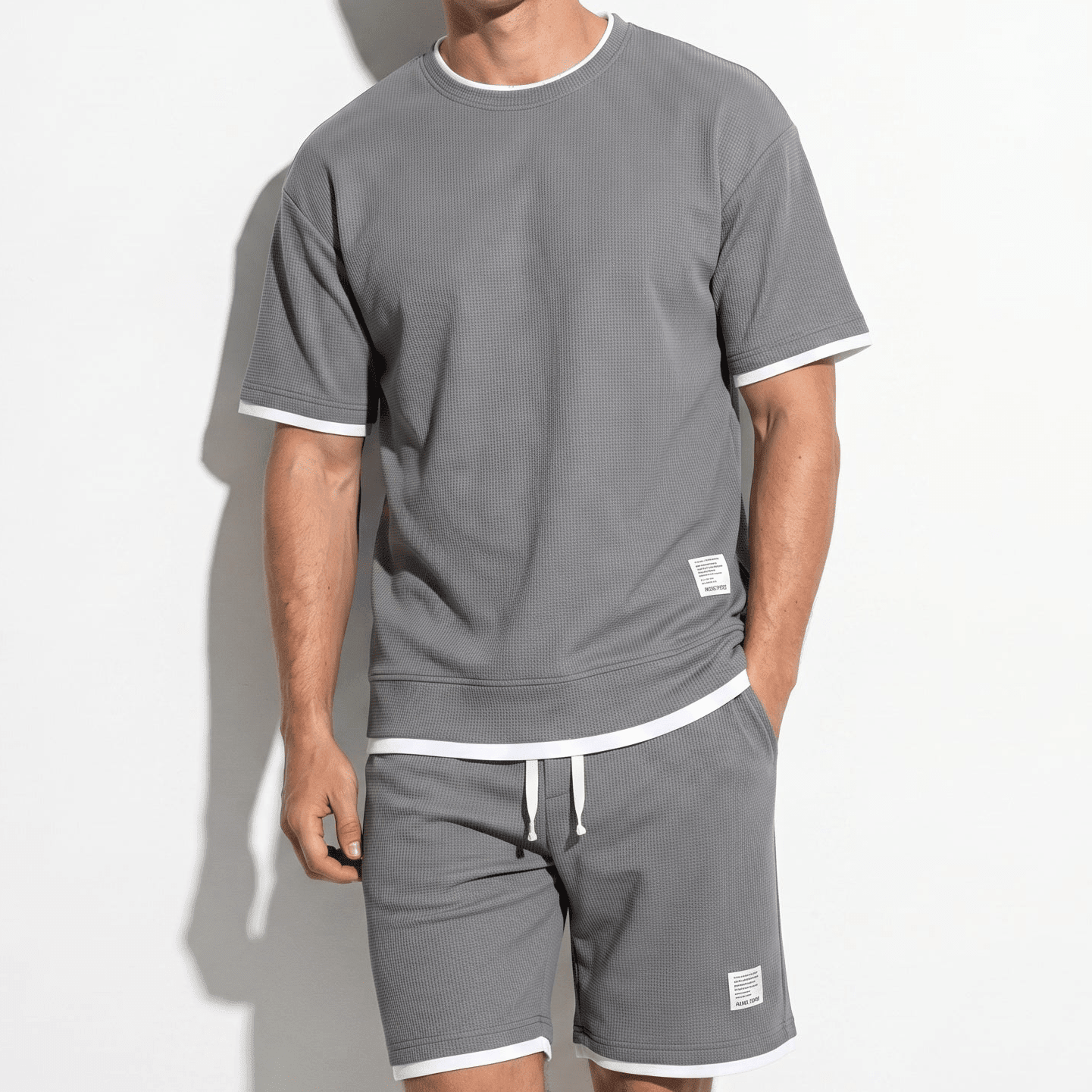 Ryan - Men's Relaxed Fit Co - Ord Set - Sets for Men - Gray - Parker&Brooks