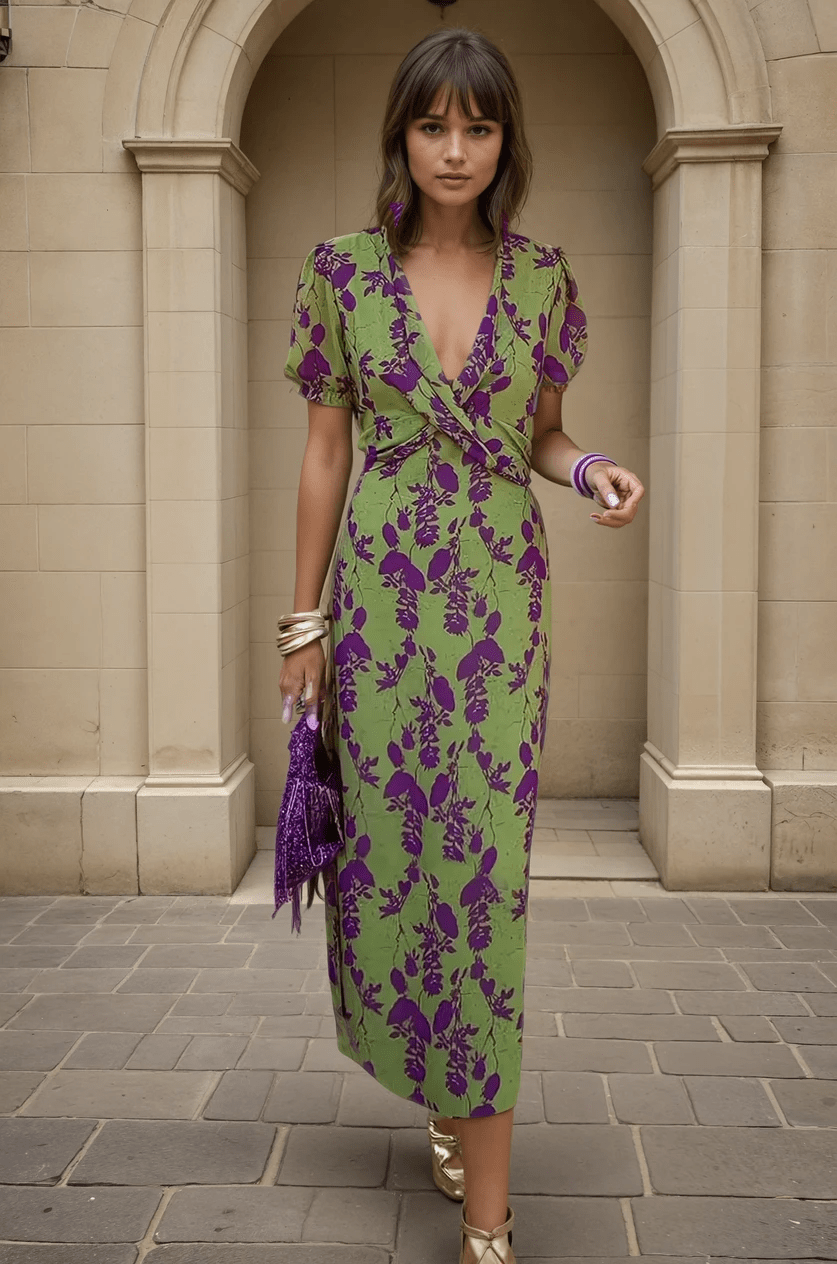 Samira – Elegant Floral Dress