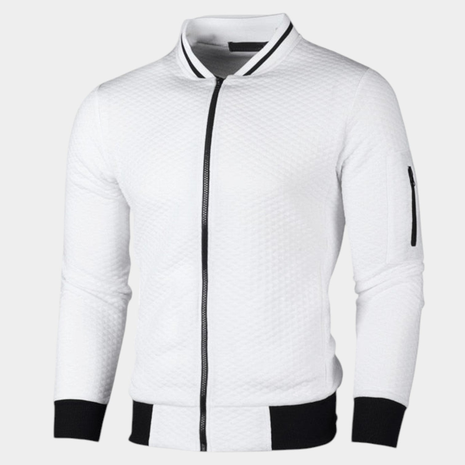 Men's Slim-Fit Zipper Sweater