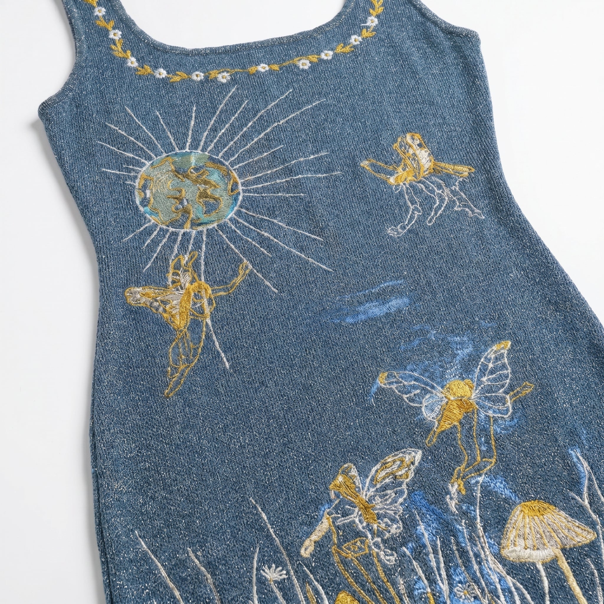 Sophie - Women's Embellished Sequin Party Mini Dress - Dress - Blue - Parker&Brooks
