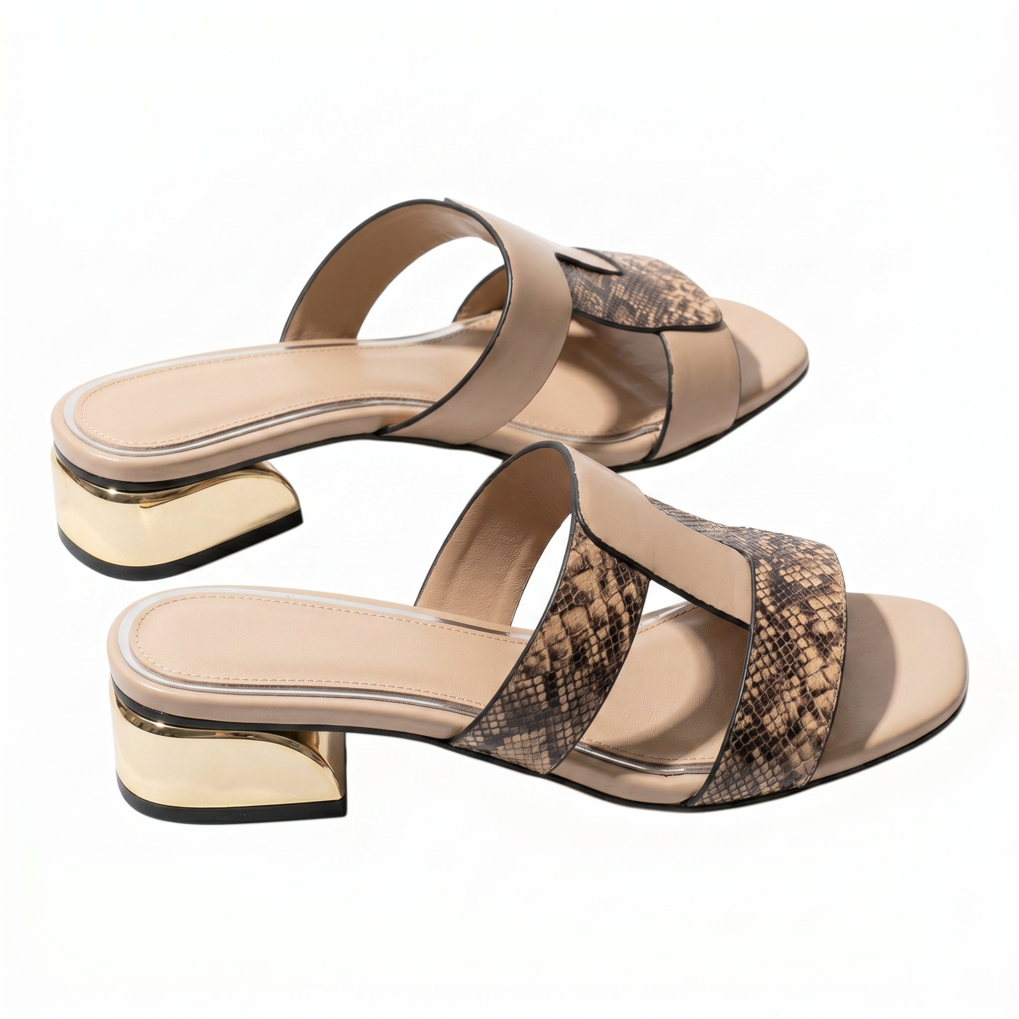 Sophie - Women's Strap Sandals - Sandals - Beige - Parker&Brooks