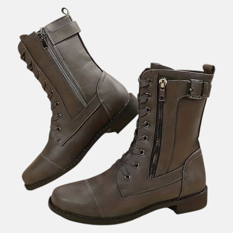 Sarena – Women's Ankle Boots with Zipper Orthopedic Winter Boots