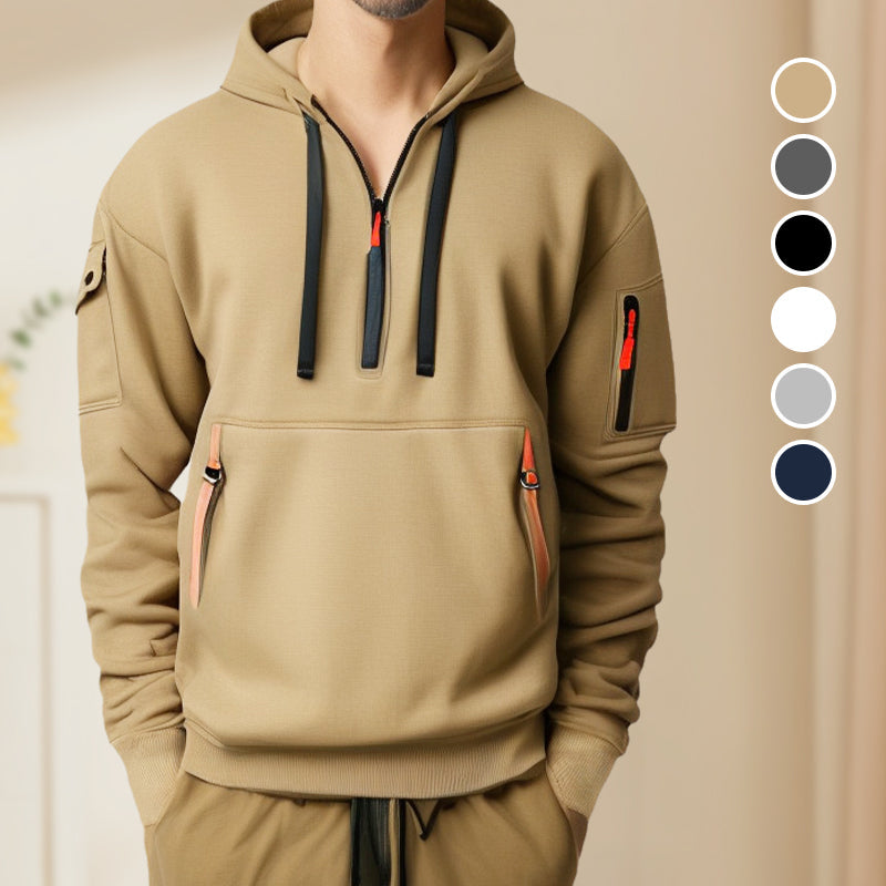 Lorenz - Modern Hoodie with Half Zip