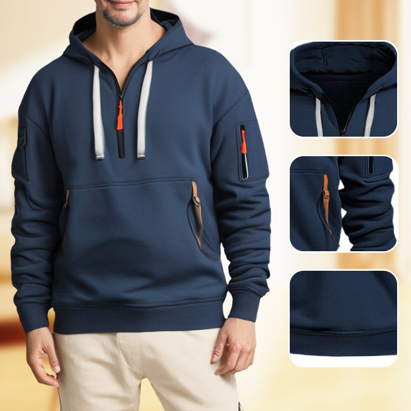 Lorenz - Modern Hoodie with Half Zip