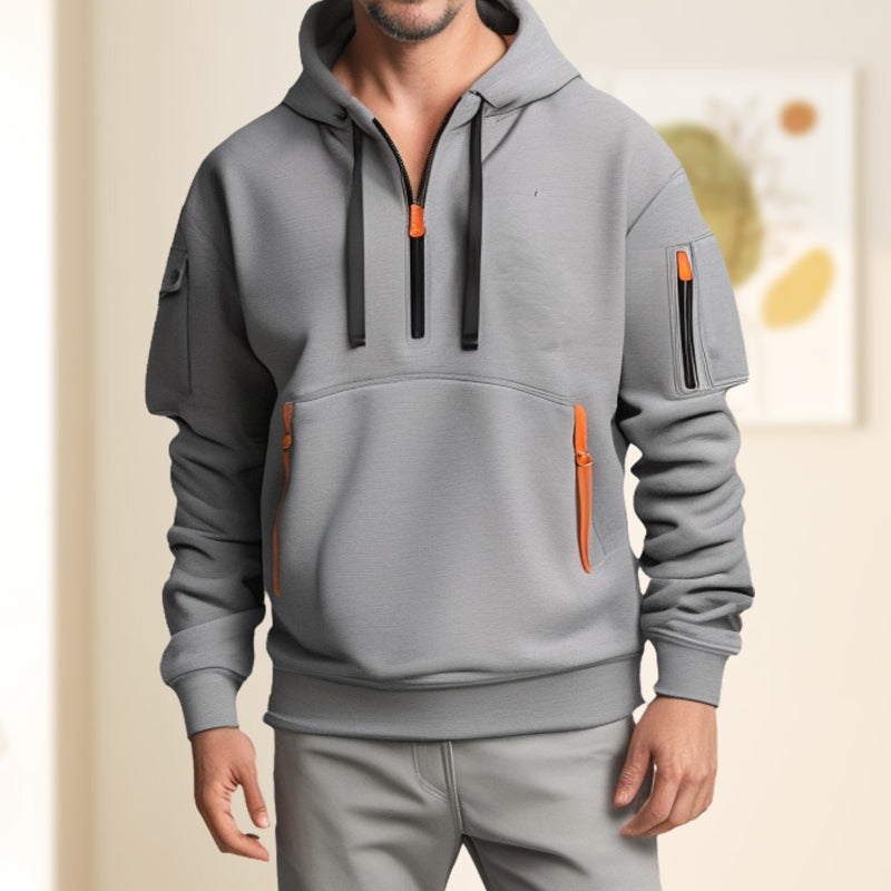 Lorenz - Modern Hoodie with Half Zip