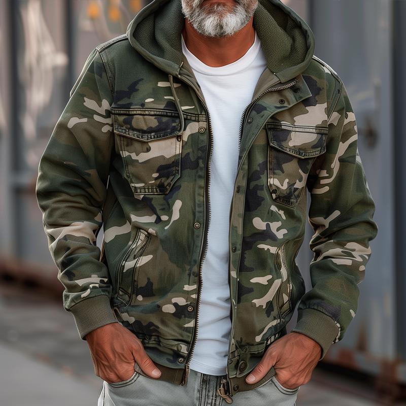 Tillmann - Camouflage Hooded Jacket