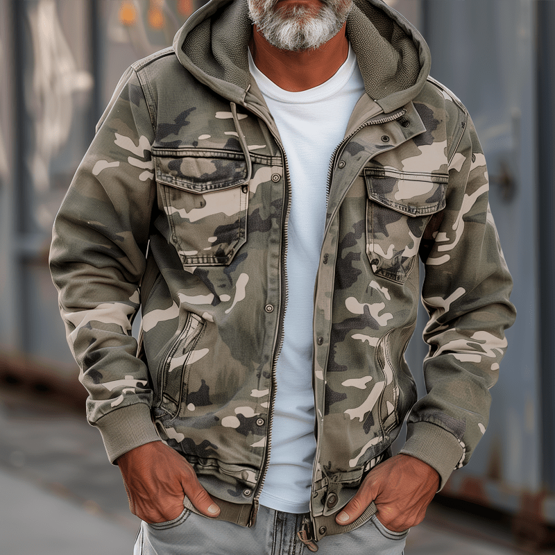 Tillmann - Camouflage Hooded Jacket