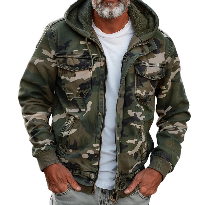 Tillmann - Camouflage Hooded Jacket