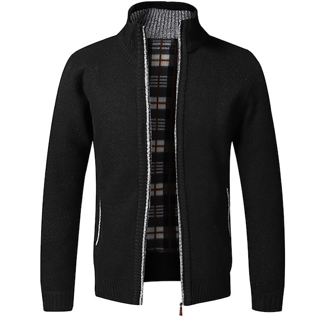Tillmann - Stylish Zipper Knit Sweater in Italian Design