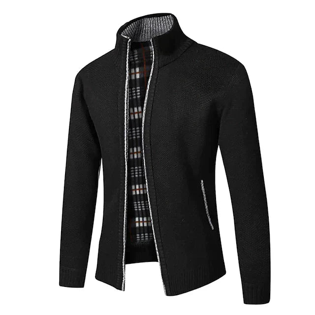 Tillmann - Stylish Zipper Knit Sweater in Italian Design