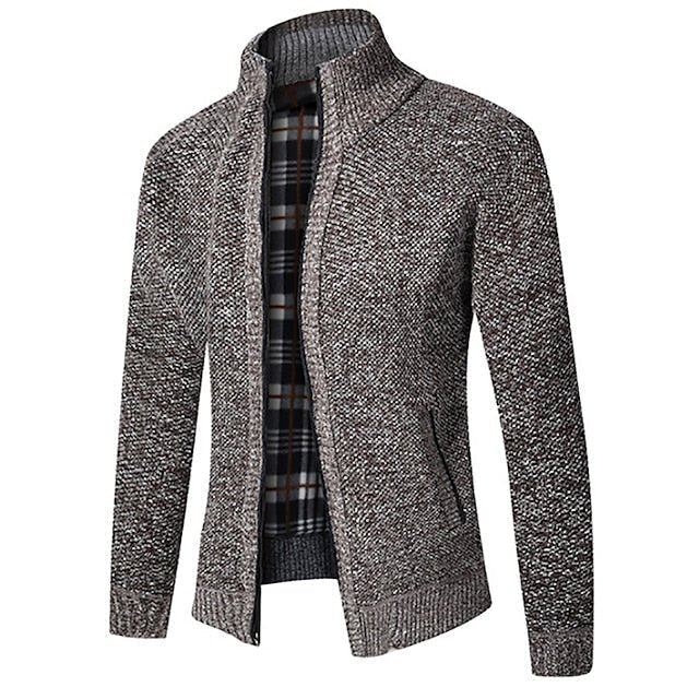 Tillmann - Stylish Zipper Knit Sweater in Italian Design