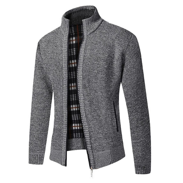 Tillmann - Stylish Zipper Knit Sweater in Italian Design