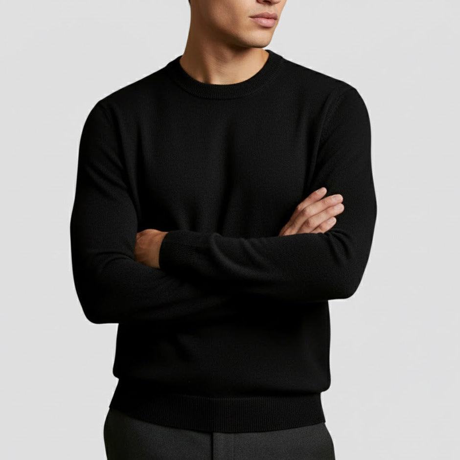 Alaric – Men's Wool Sweater with Crew Neck
