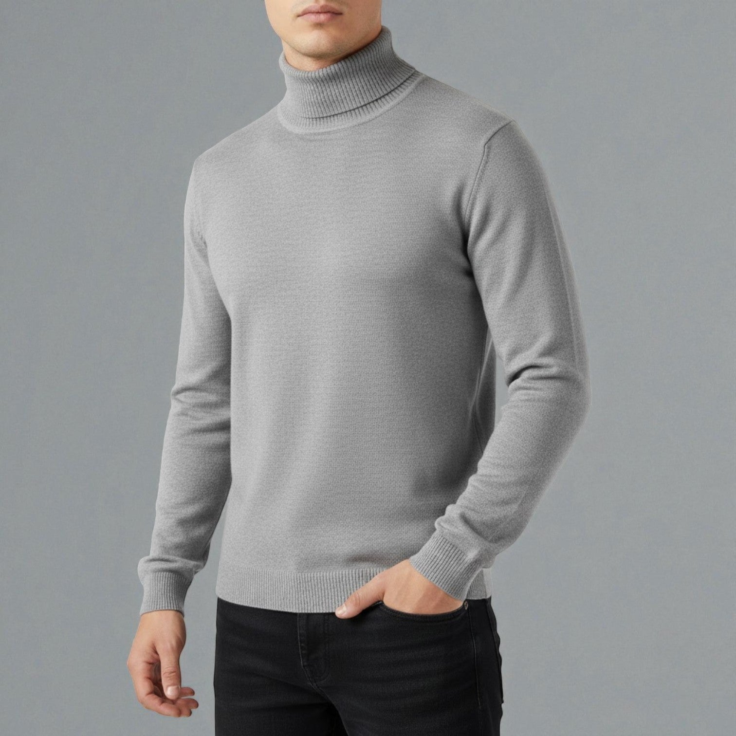 Giovano – Men's Cotton Turtleneck Sweater