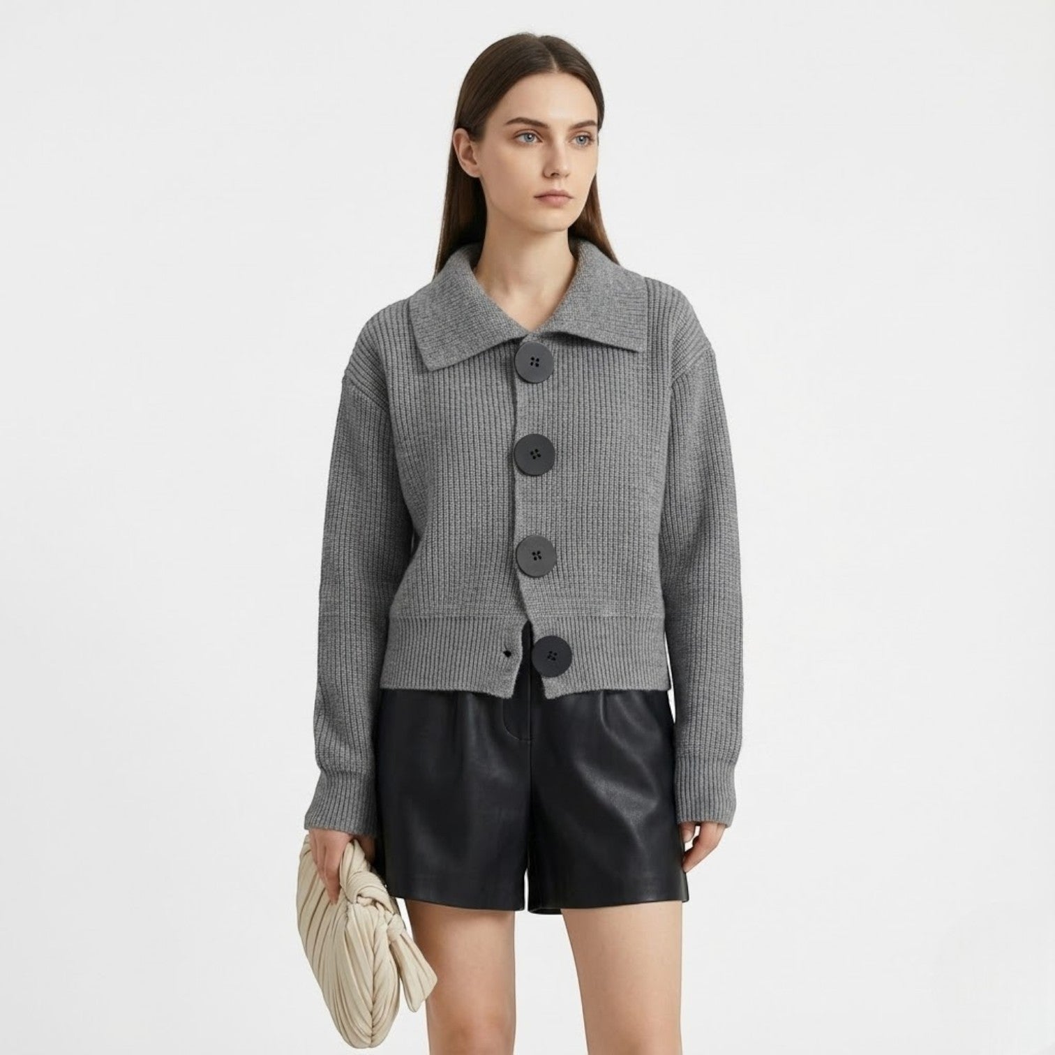Vienna – Women's Wool Cardigan Short