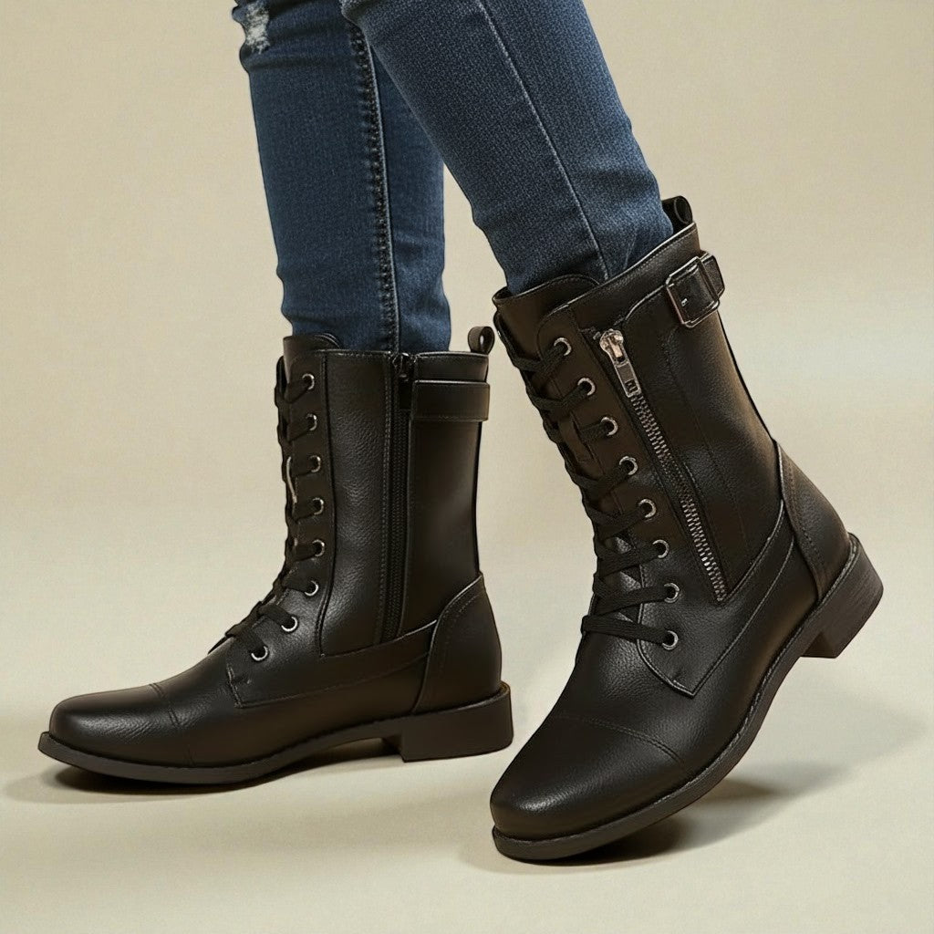 Sarena – Women's Ankle Boots with Zipper Orthopedic Winter Boots