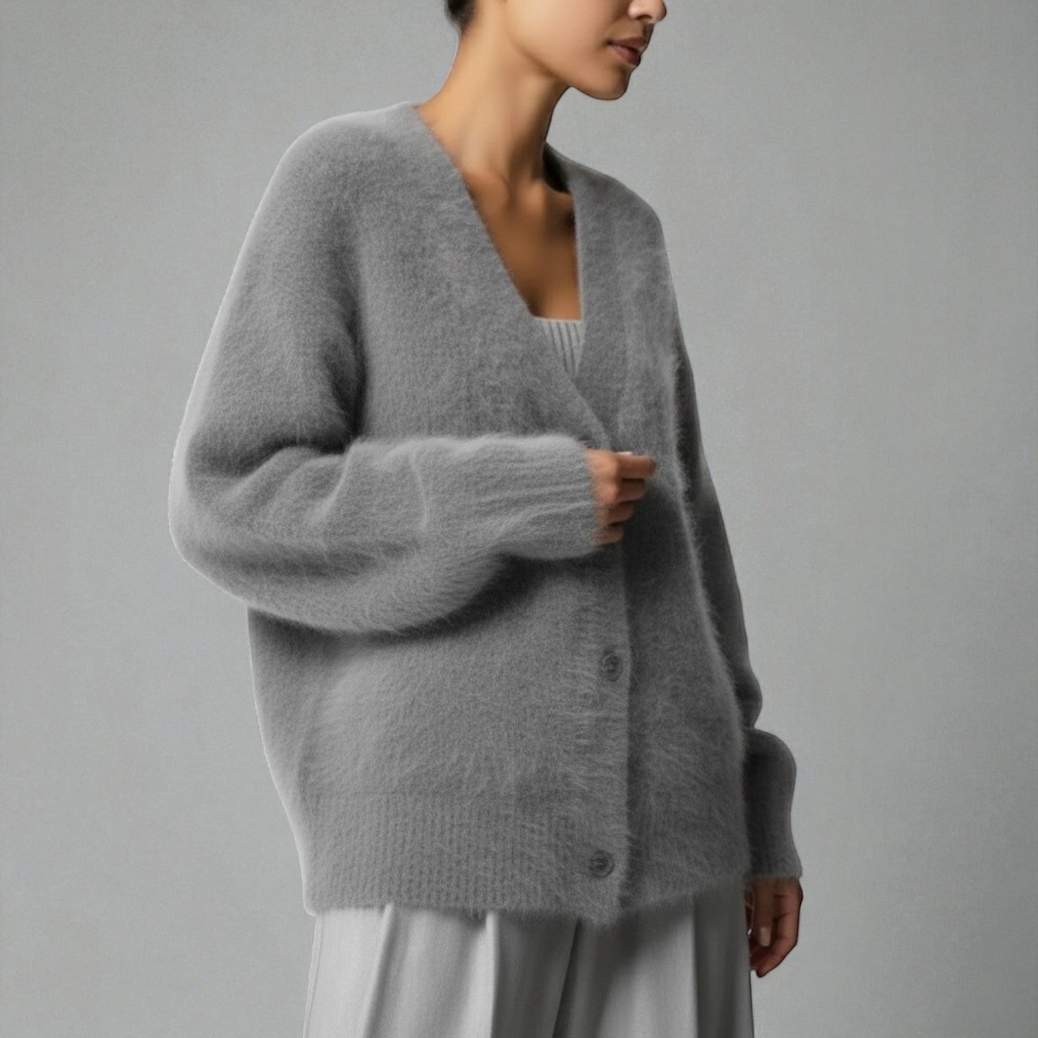 Karlyn – Women's Knit Sweater with V-Neck