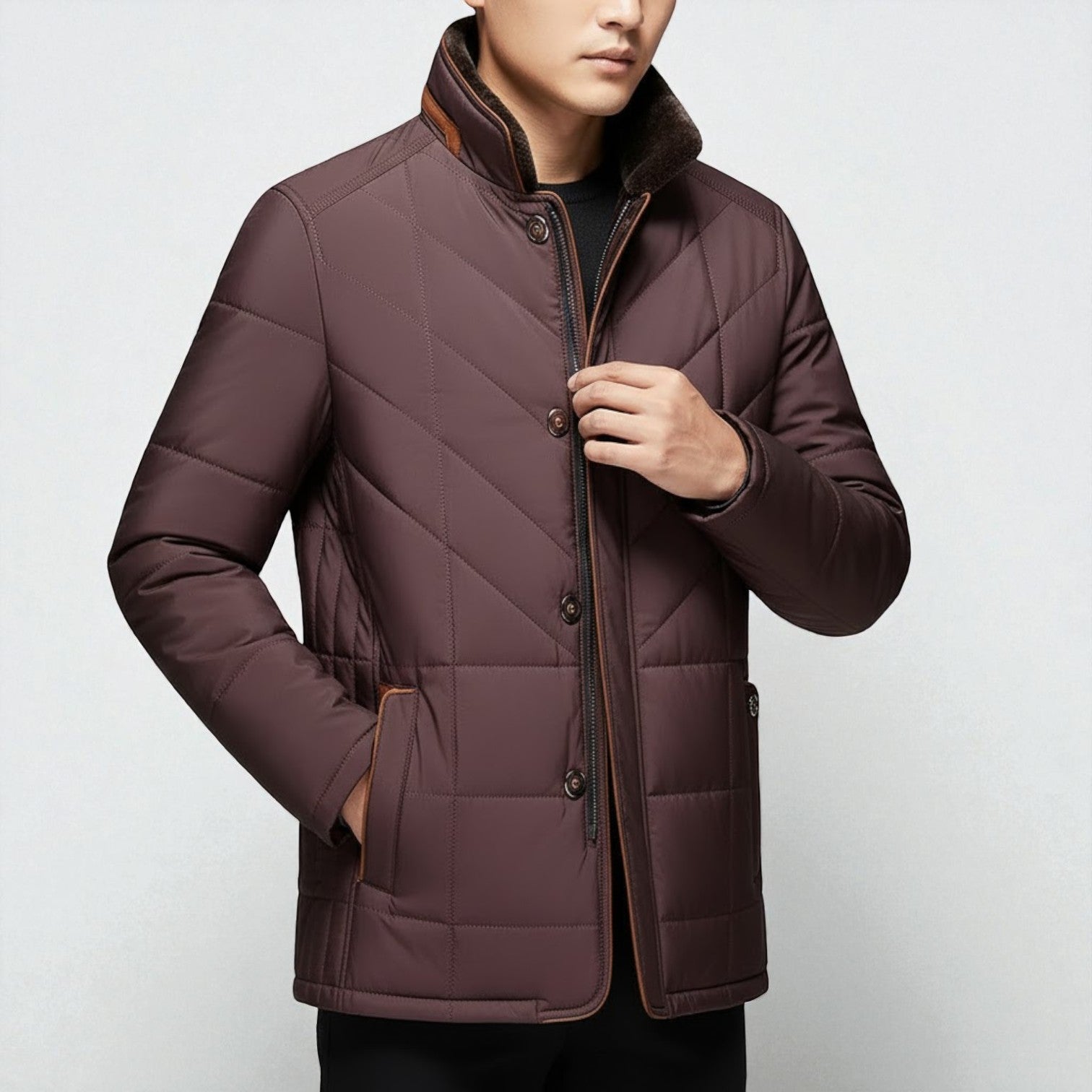Henrik – Men's Padded Wool Jacket