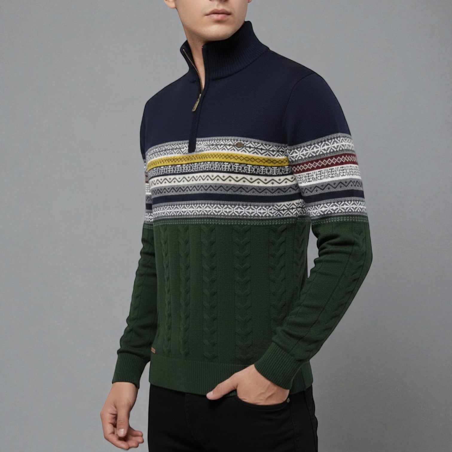 Rudy – Men's Cotton Winter Sweater