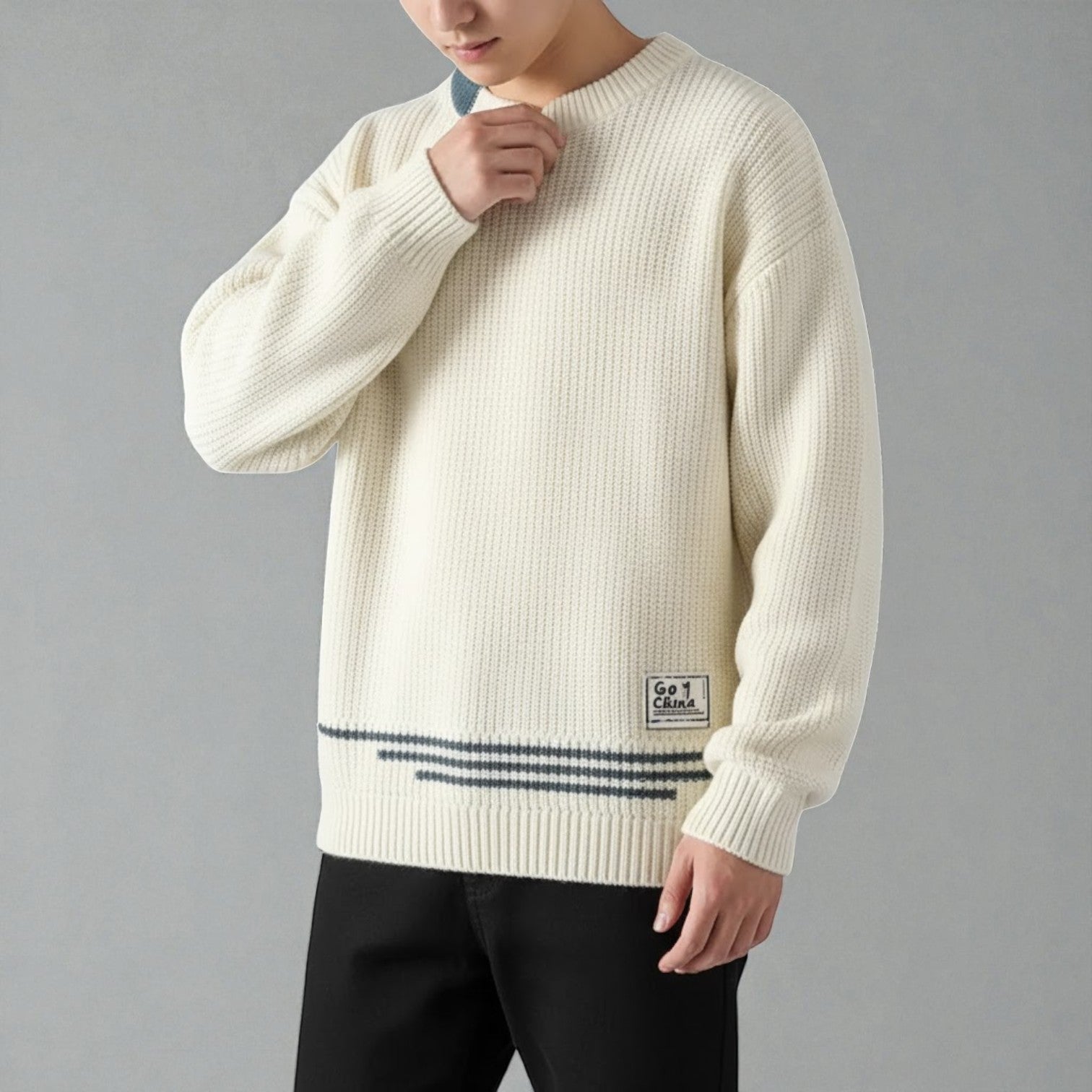 Lunaro – Men's Cotton Crew Neck Sweater